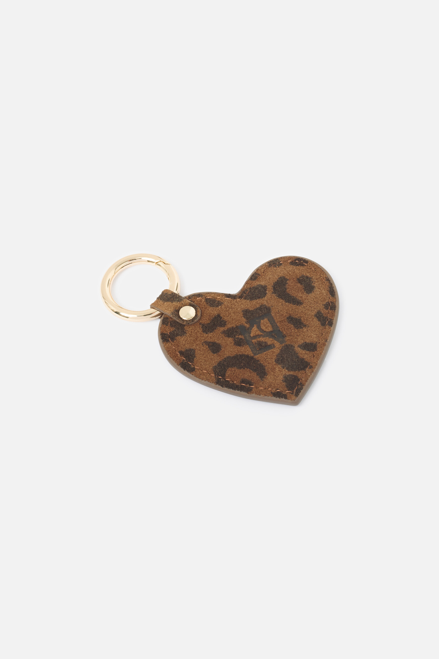 Silove keyring in natural leather camel woman