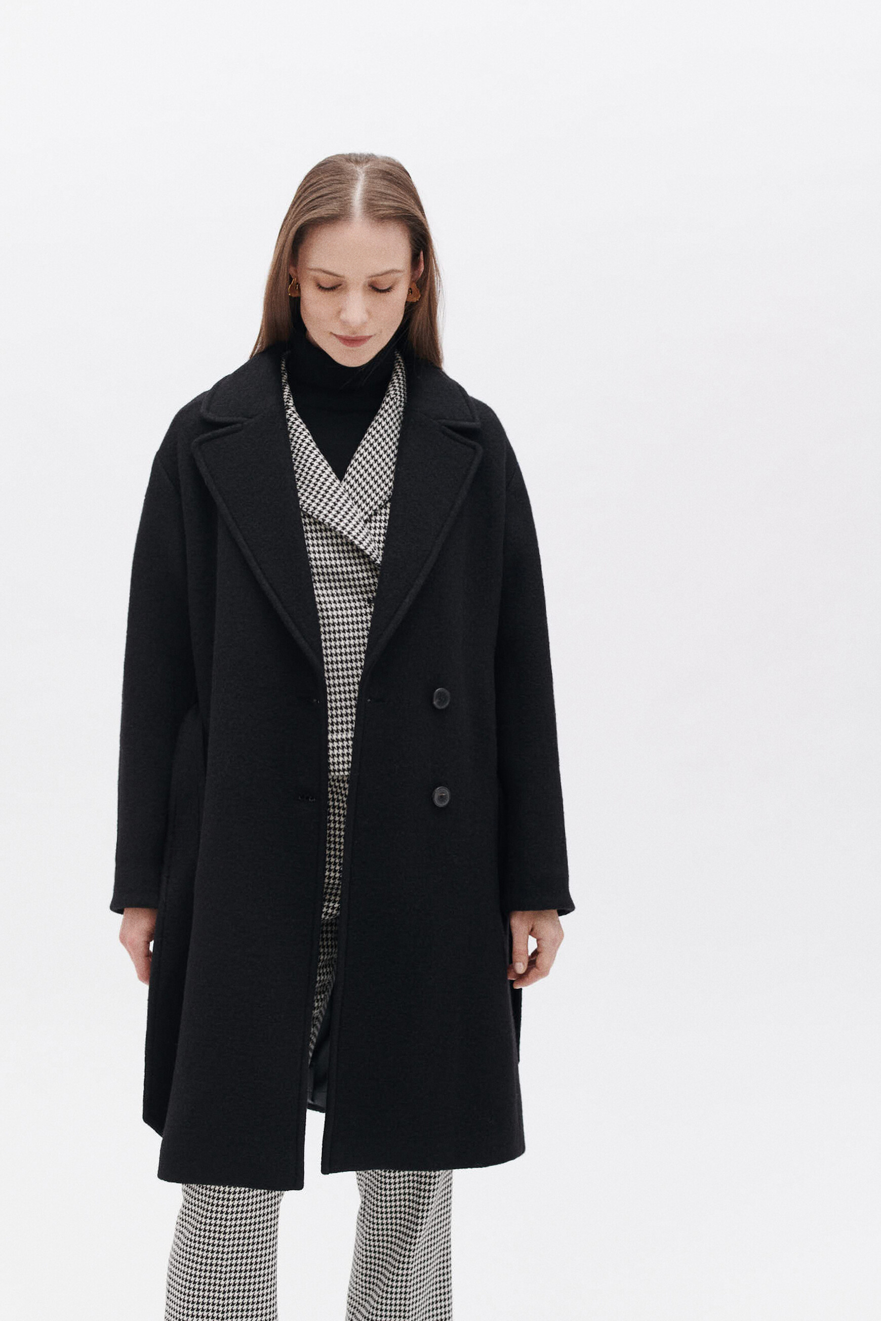 manteau grant noir femme Manteau grant noir femme