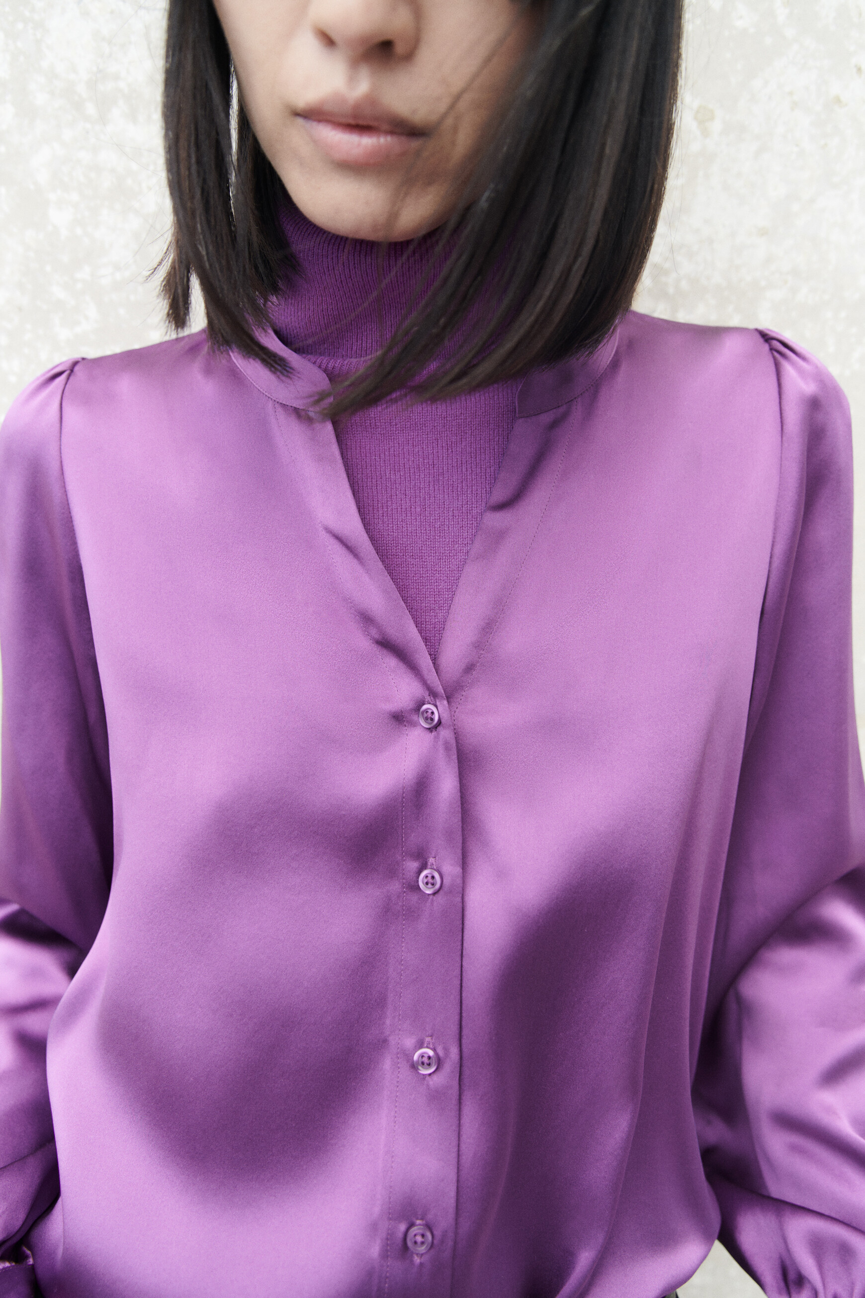 Chemise parme on sale femme