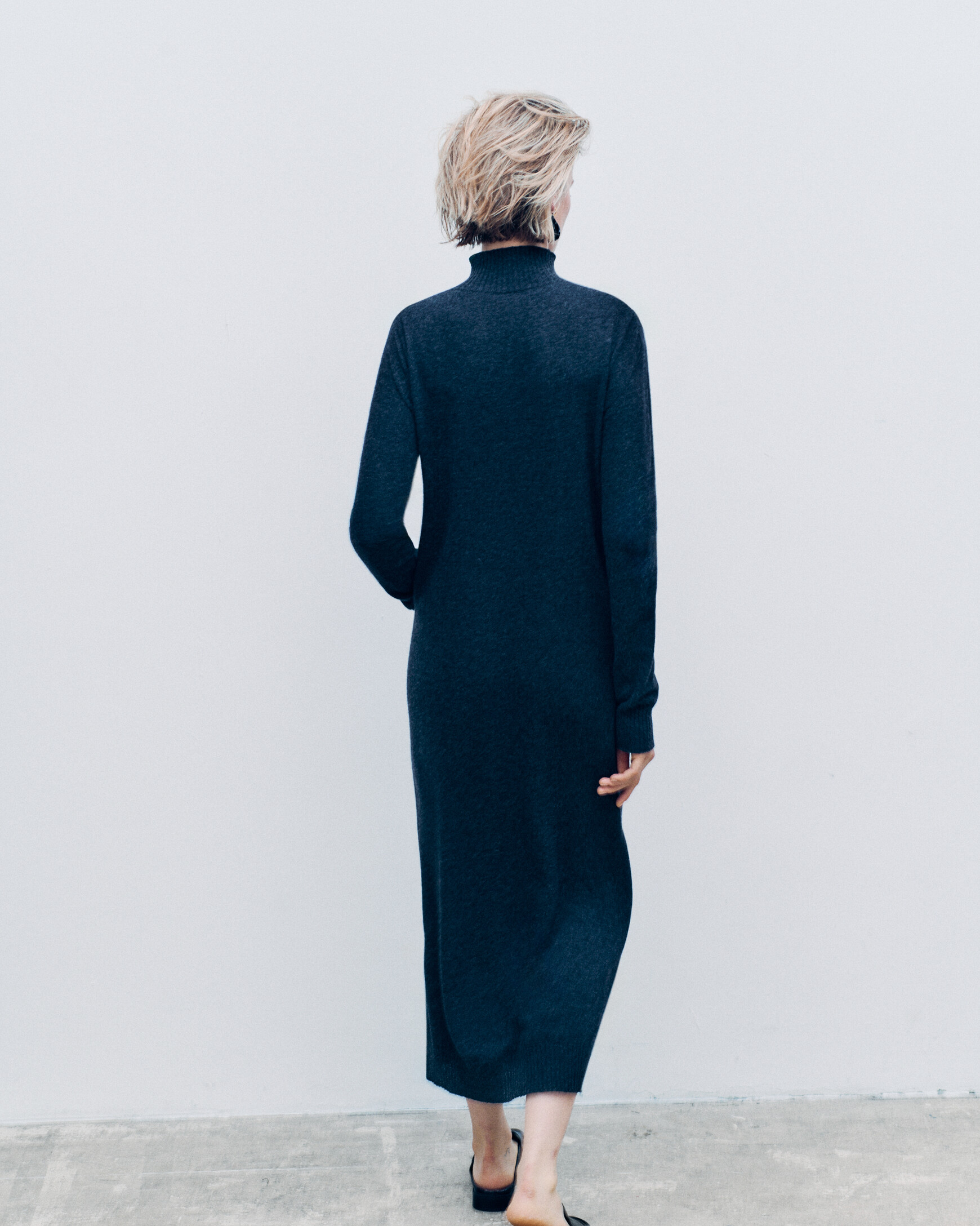 rnora dress made in italy dark grey woman Rnora dress made in Italy dark grey woman