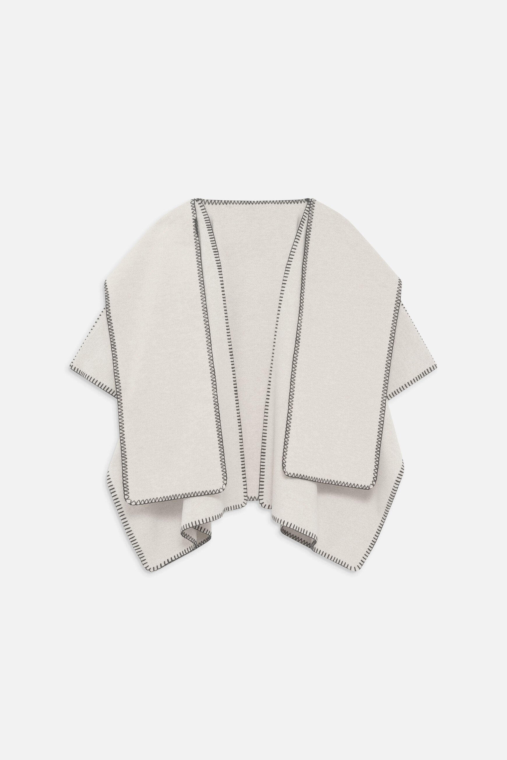 Poncho hester beige woman