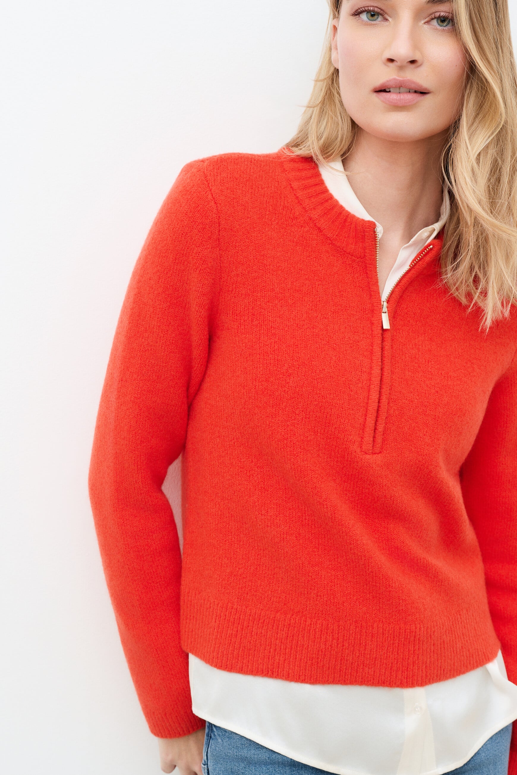 Mneptune sweater orange woman