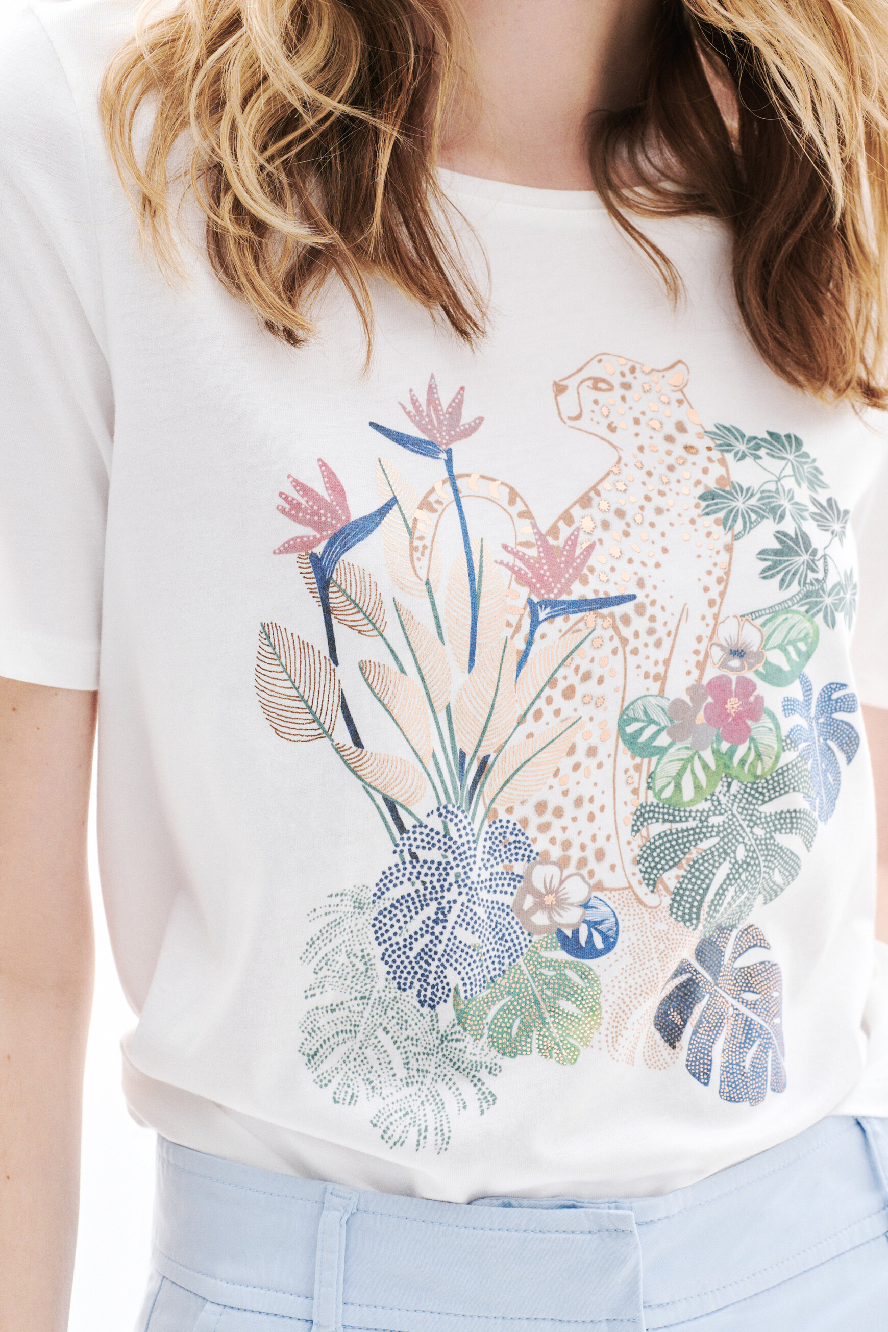 t shirt tpanthere ecru femme T-shirt Tpanthère ecru femme