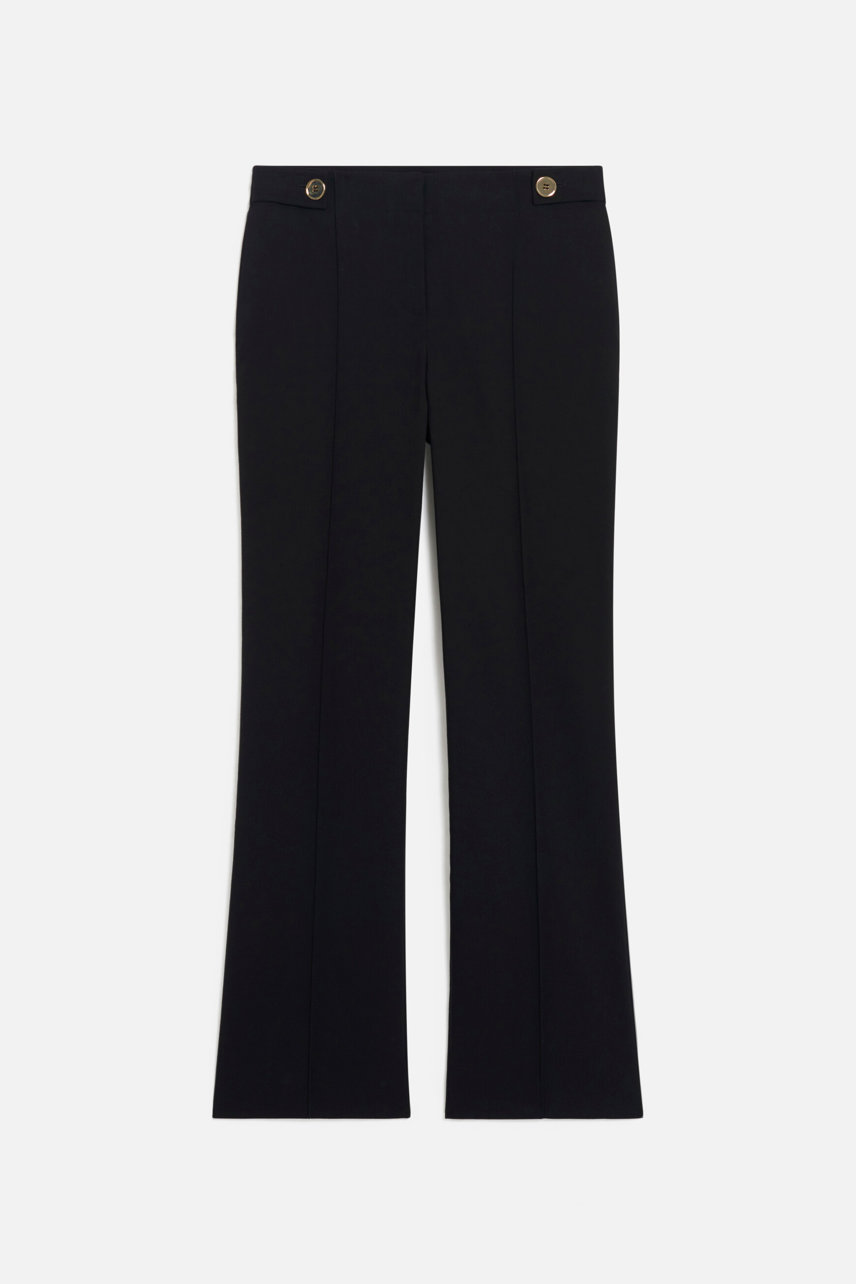 Pantalon pilou noir femme