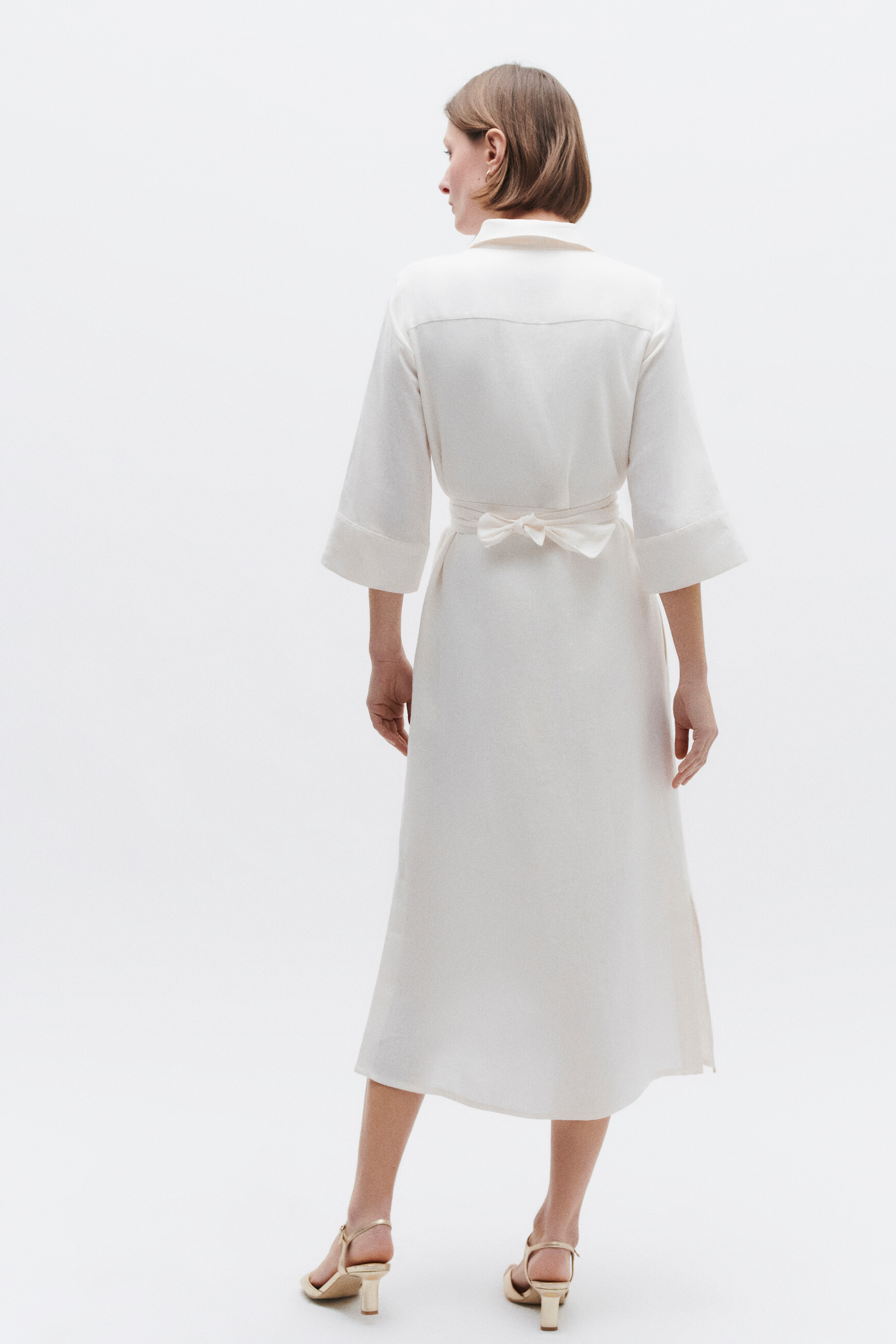 robe yana 100 lin ivoire femme robe yana 100% lin ivoire femme