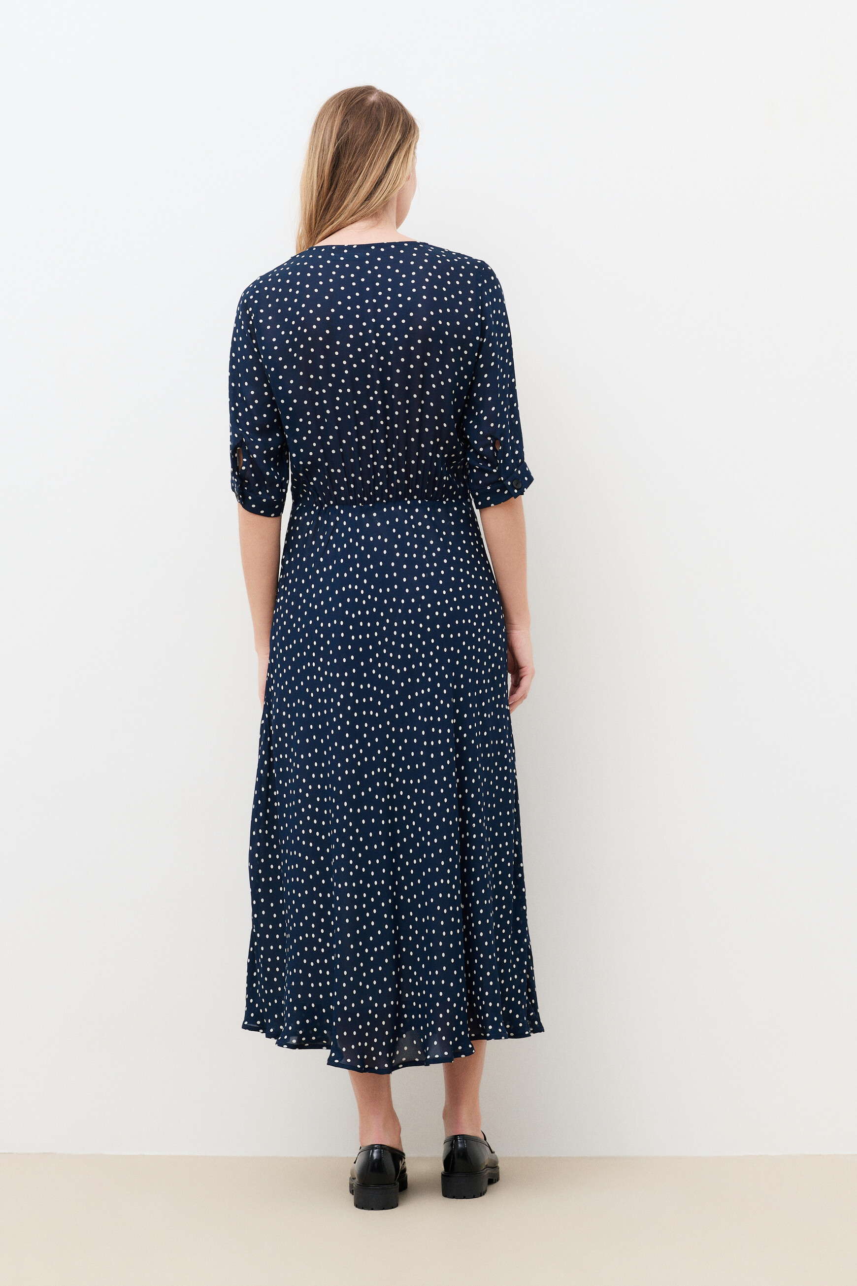 Rumba dress navy blue woman