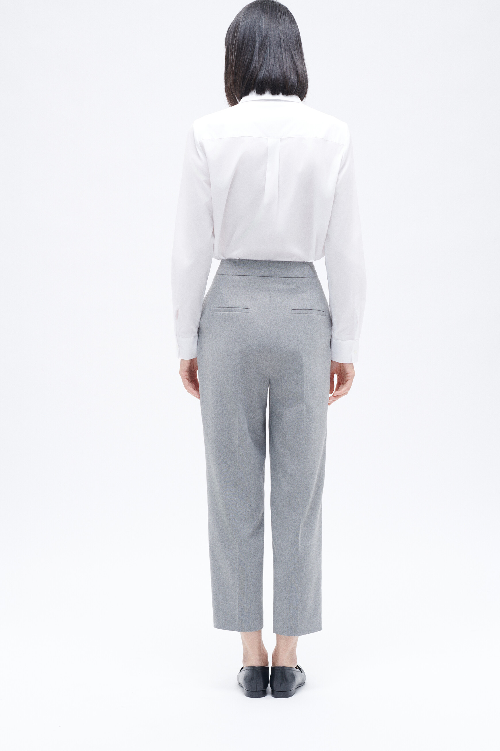 Pantalon pally gris clair femme