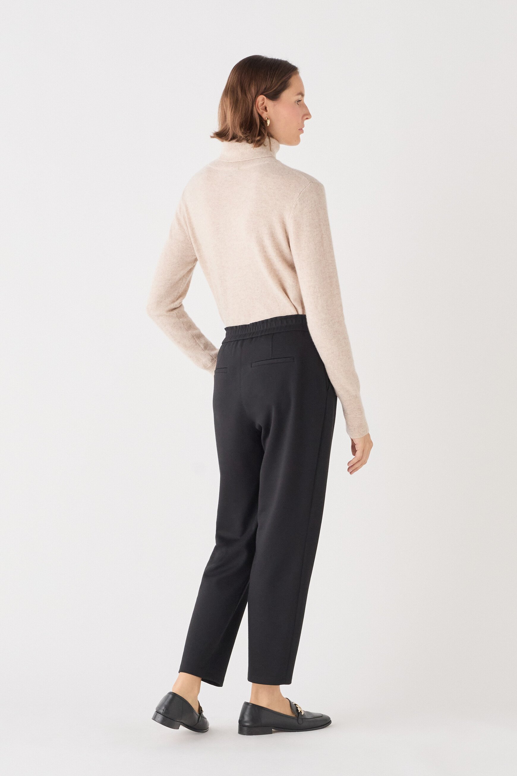 Pantalon prestige noir femme