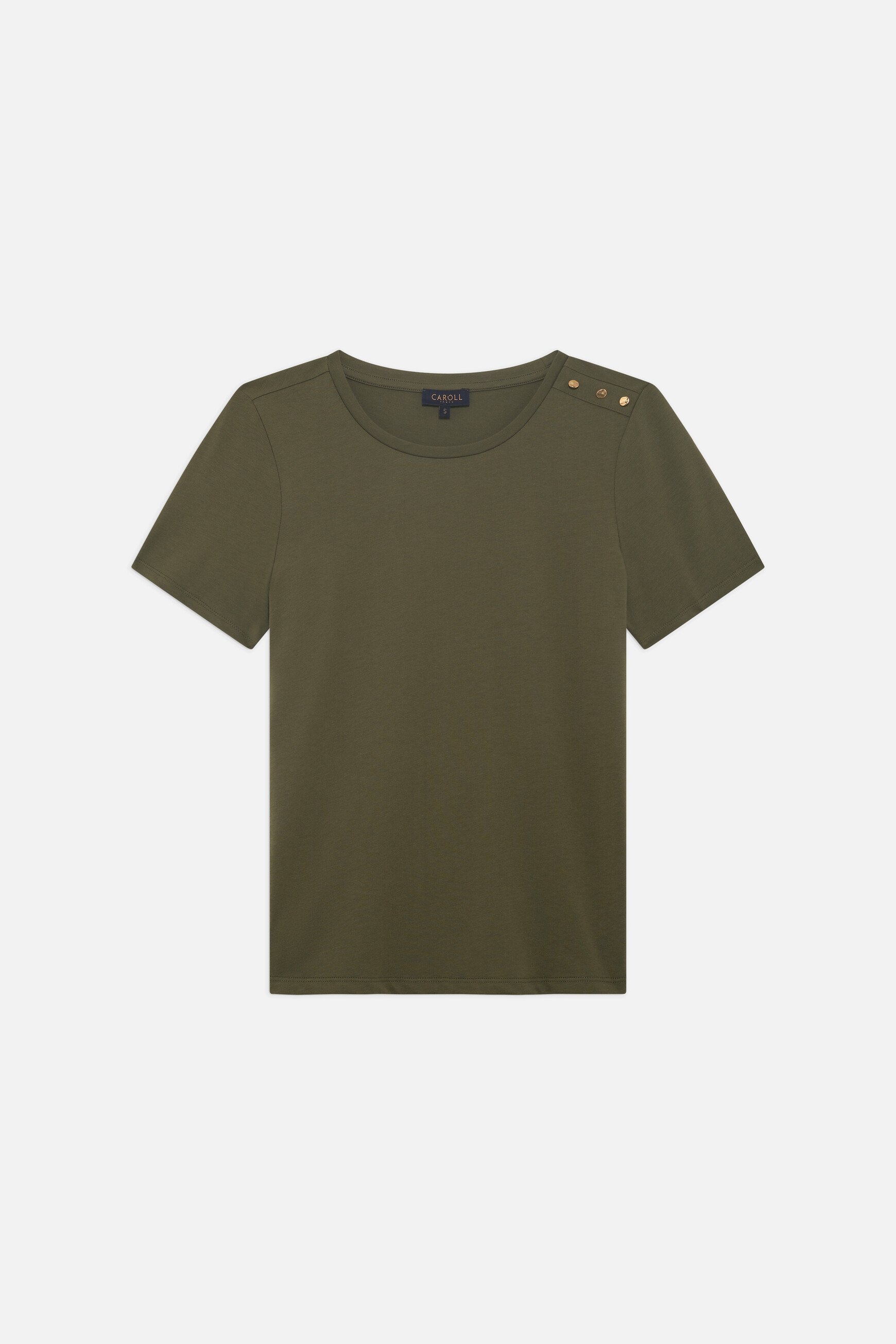 t shirt tjaya vert kaki femme T-shirt tjaya vert kaki femme