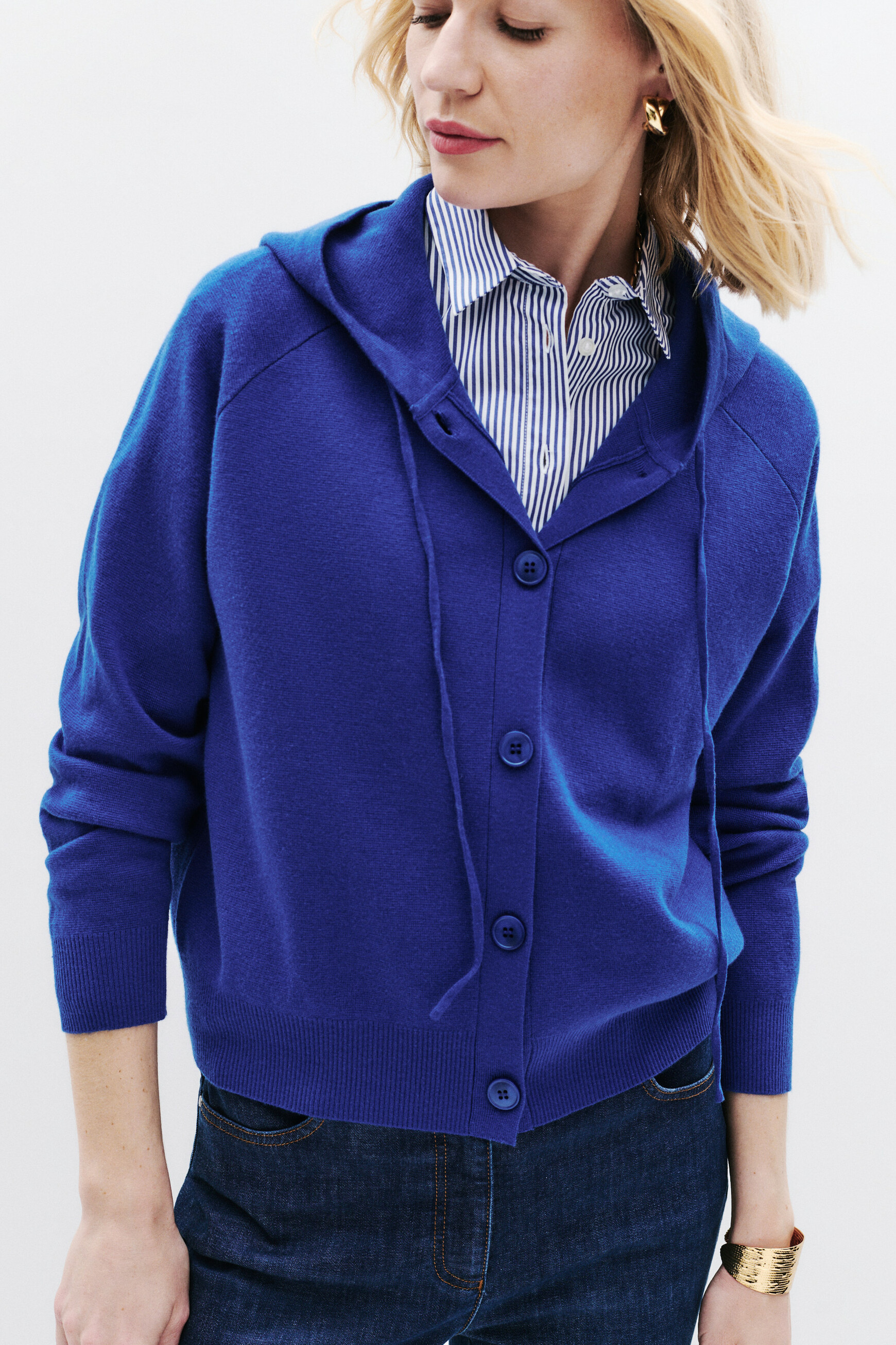 gilet monsina bleu electrique femme Gilet Monsina bleu electrique femme