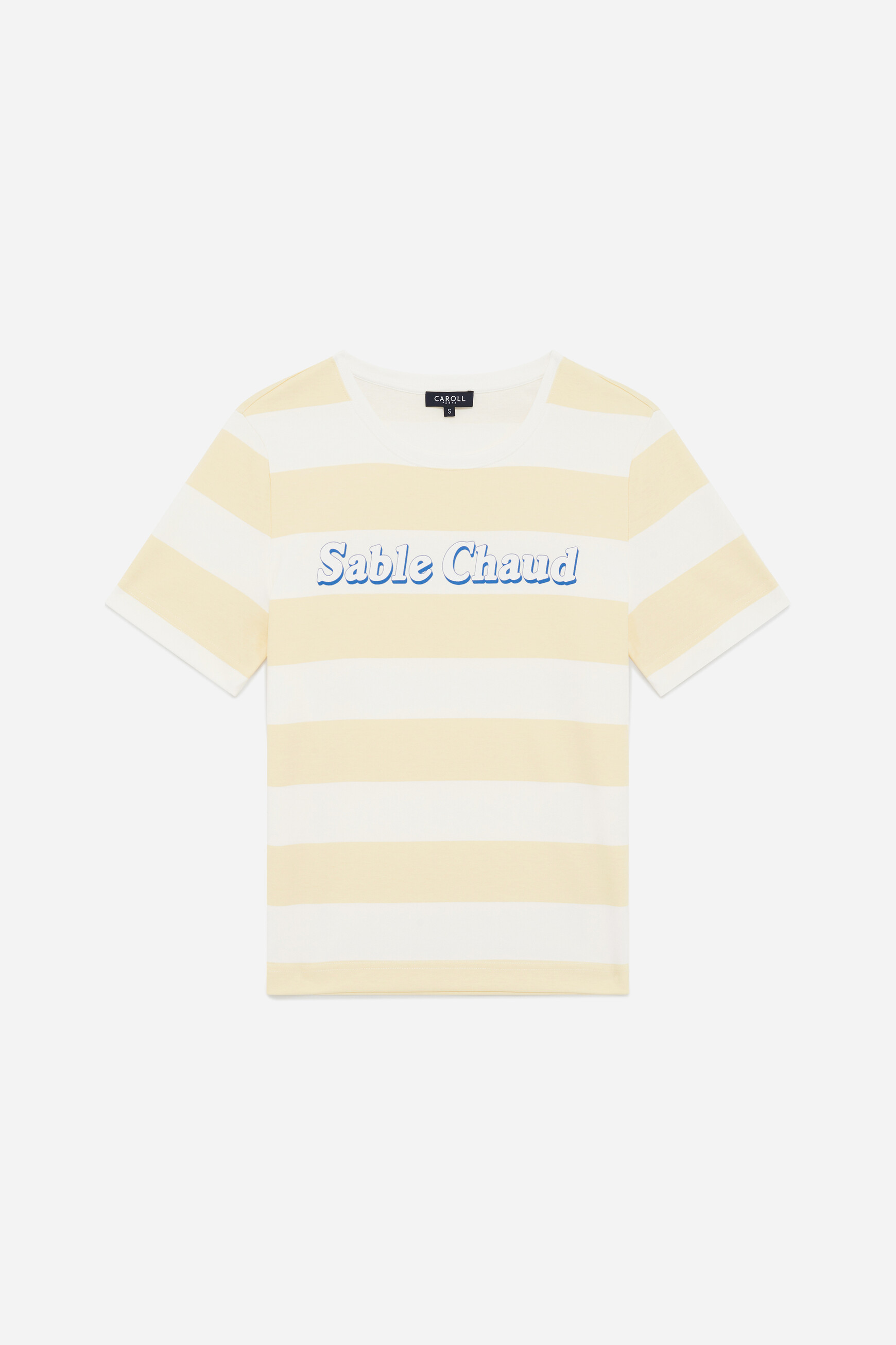 t shirt thugo3 jaune pastel femme T-shirt Thugo3 jaune pastel femme