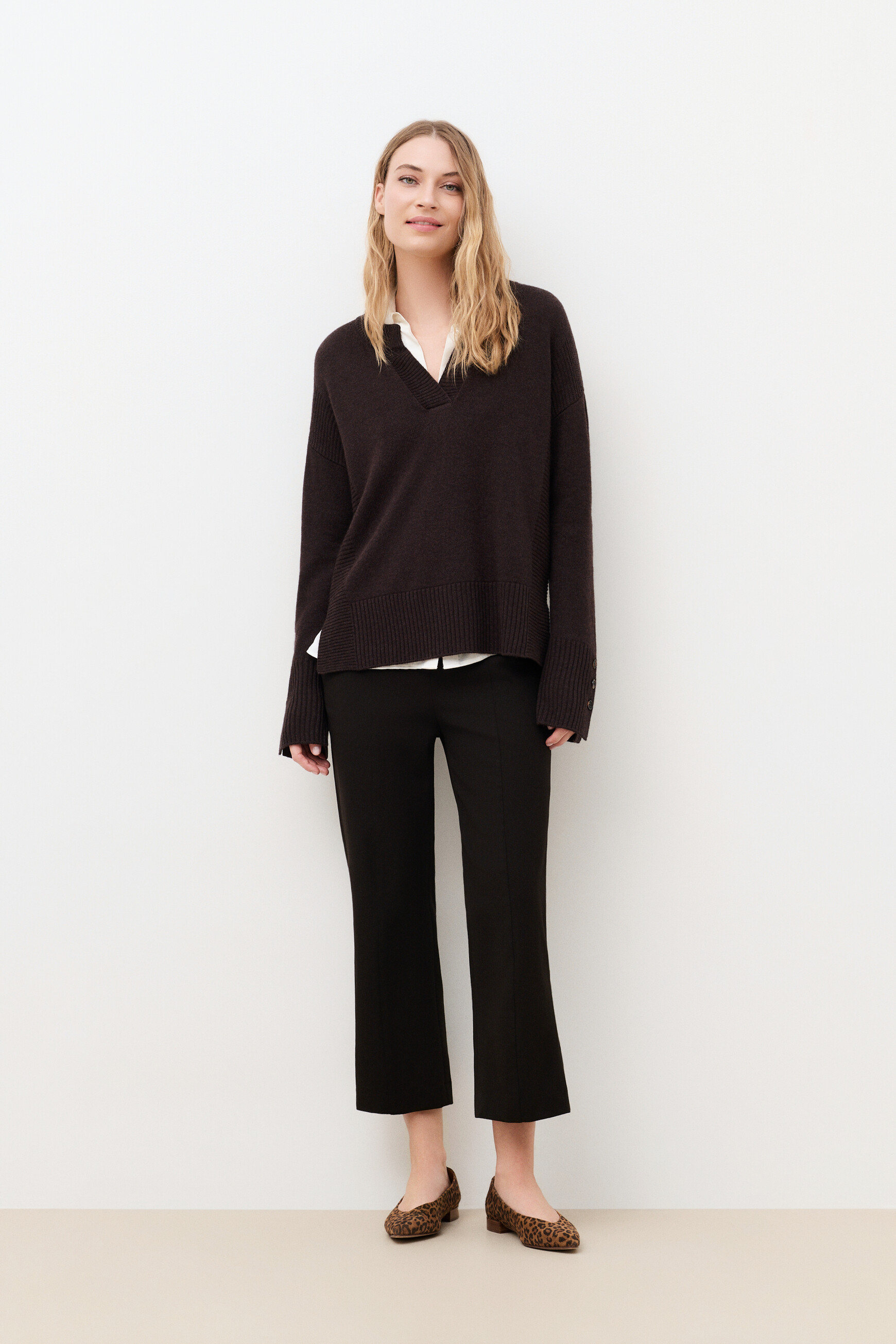 Mlancelot sweater dark brown woman