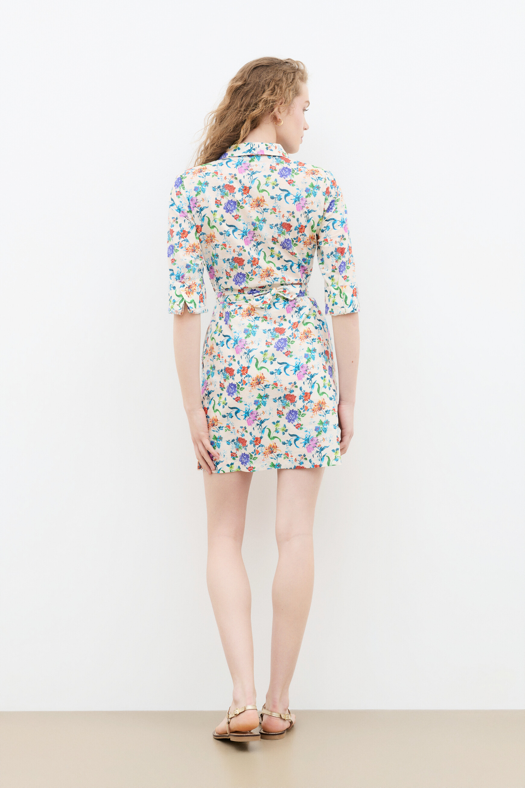 Rlaurane dress ivory woman