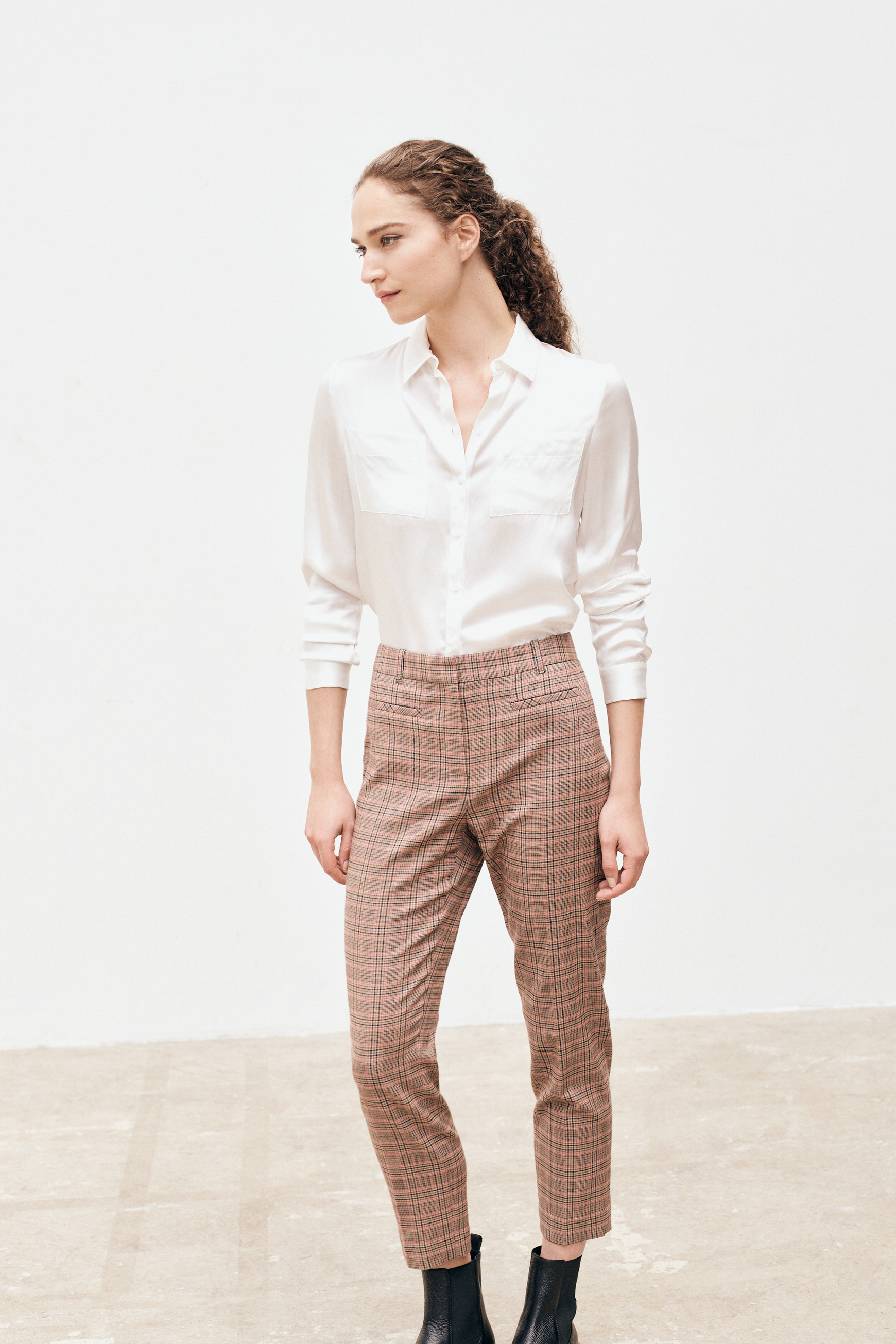 pantalon attico vieux rose femme