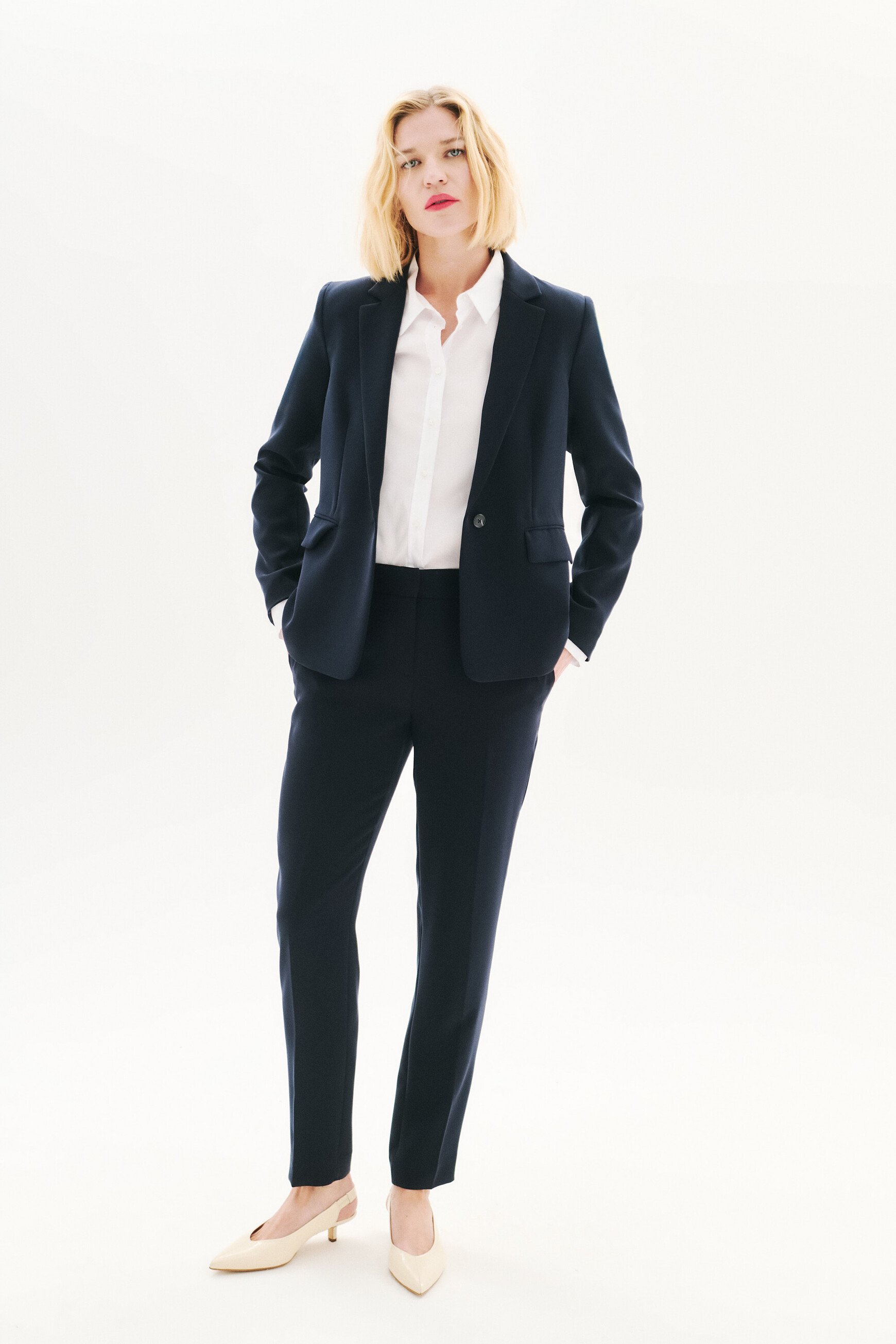 Pantalón pgautier azul marino mujer