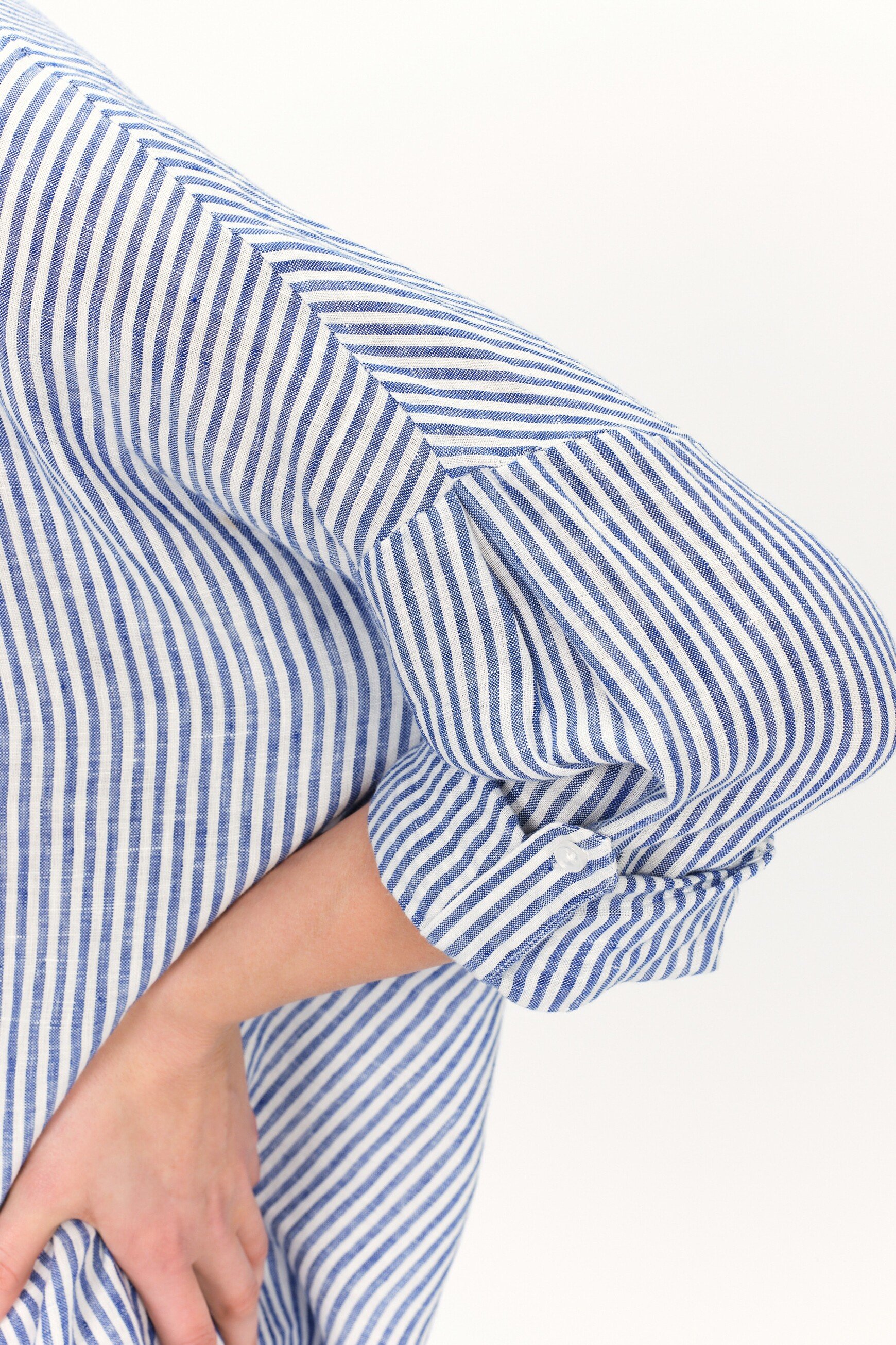 Chemise claude2 100% lin denim stone femme