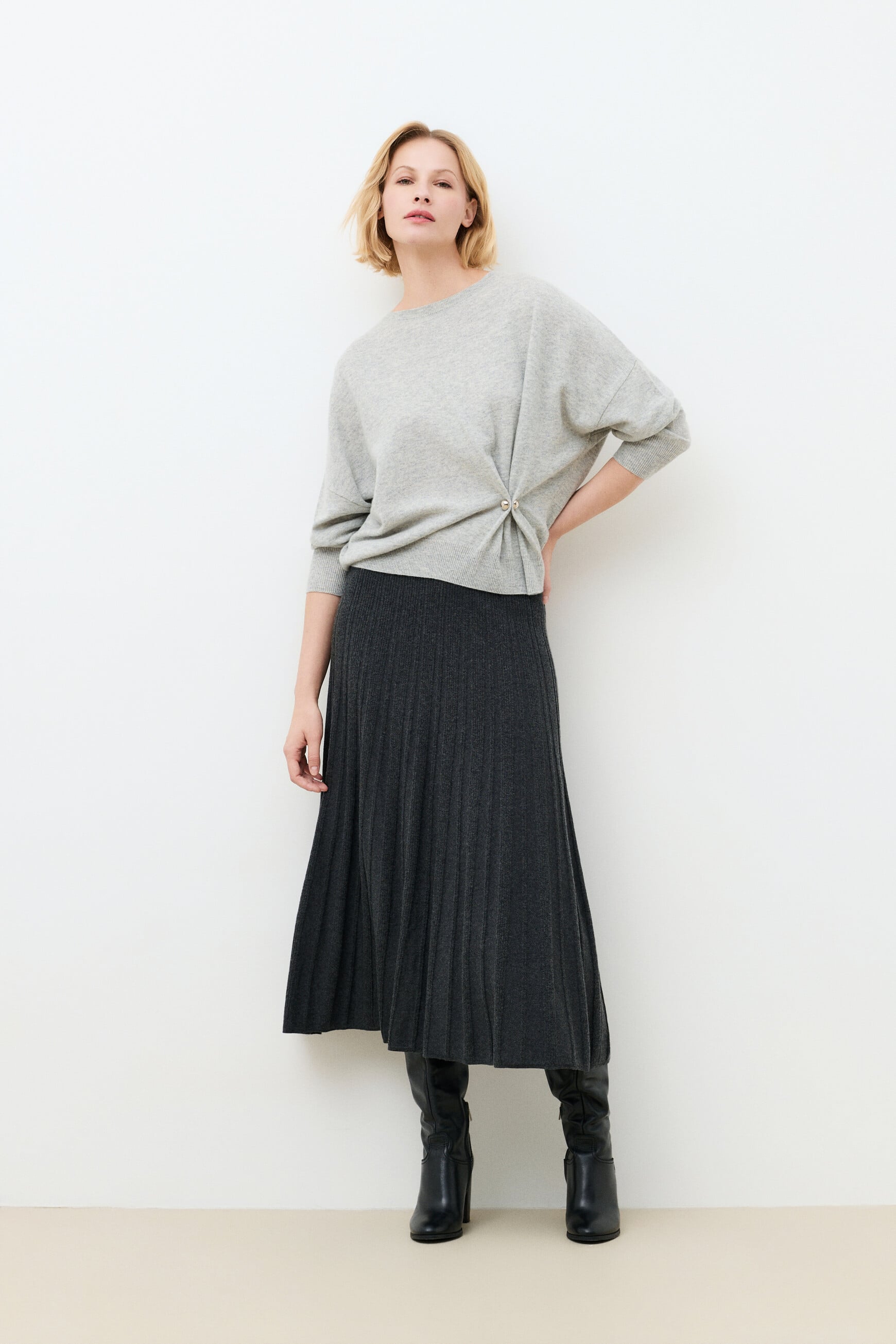 Pullover Mcandy grau damen