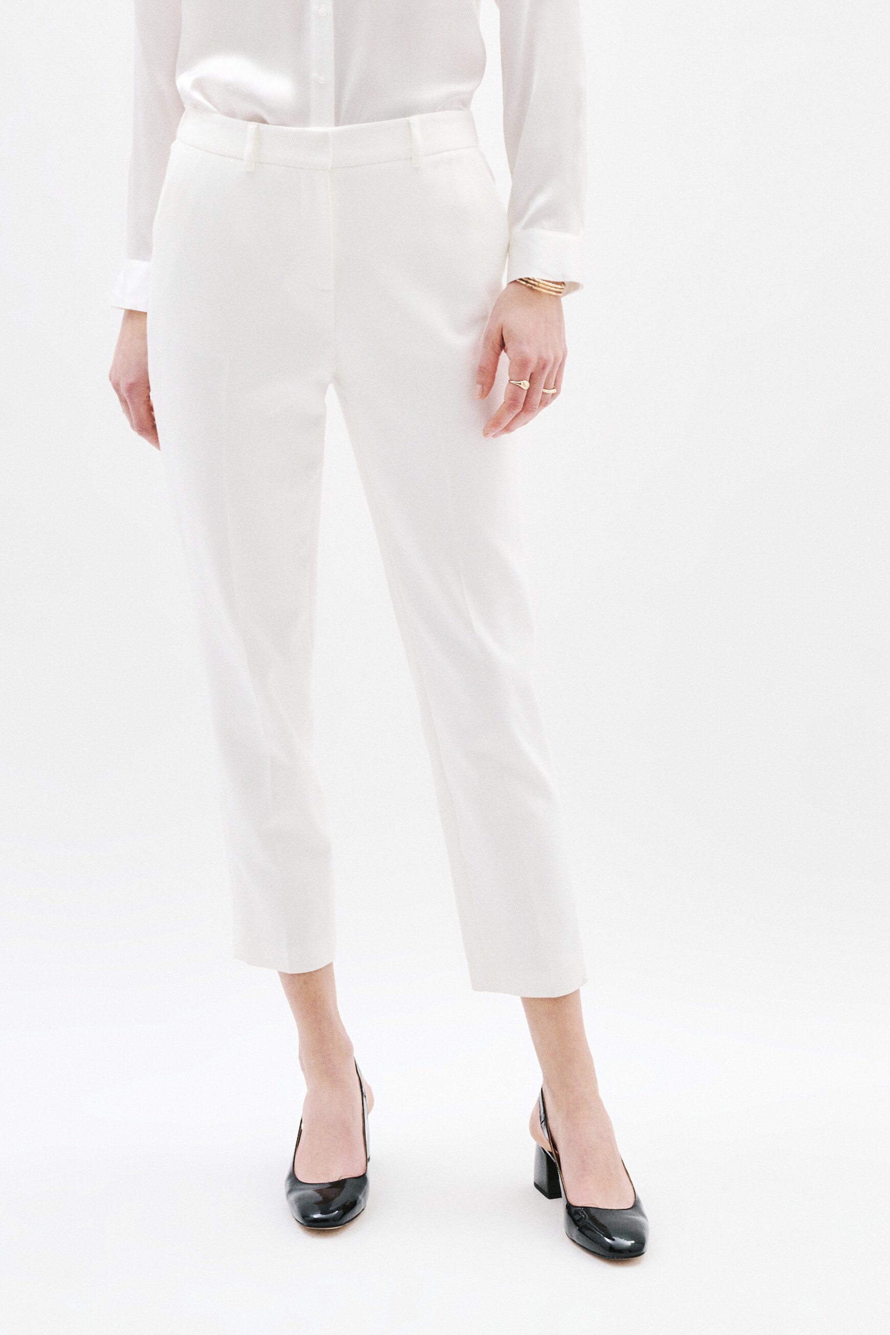 Pantalon psidiko2 ivoire femme