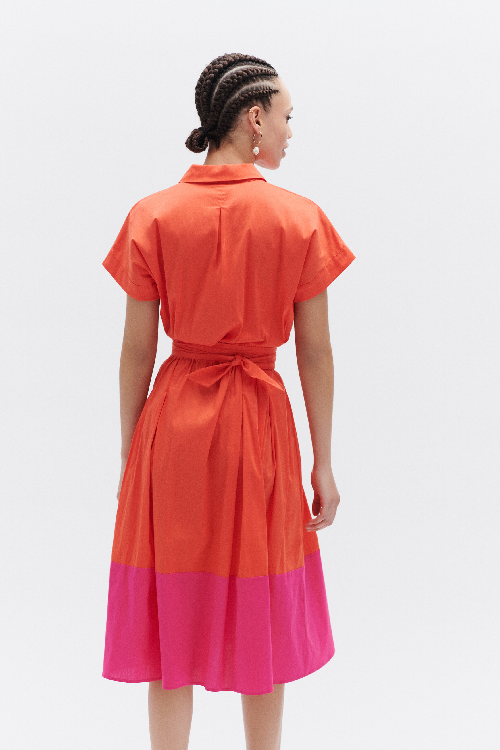 robe melanie orange femme
