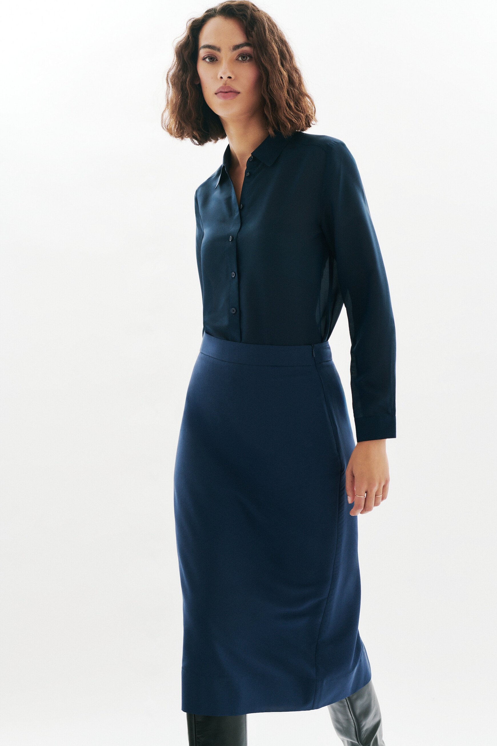 cassis shirt navy blue woman Cassis shirt navy blue woman