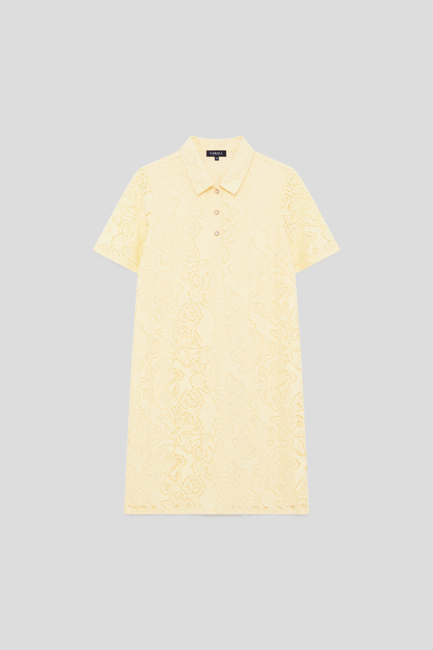 Vestido Romance amarelo pastel mulher