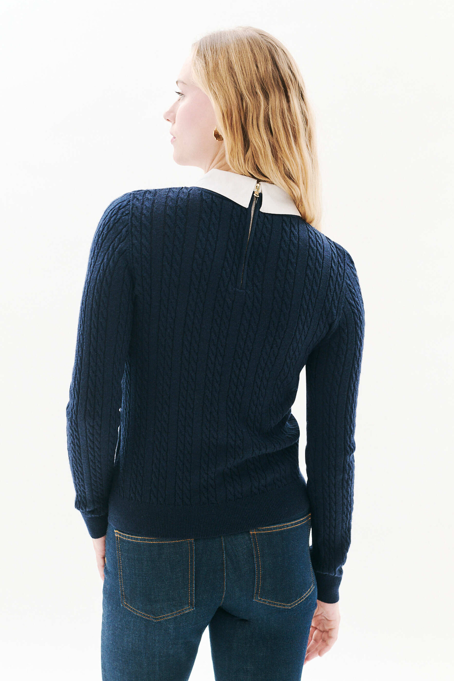 Mpatty sweater navy blue woman