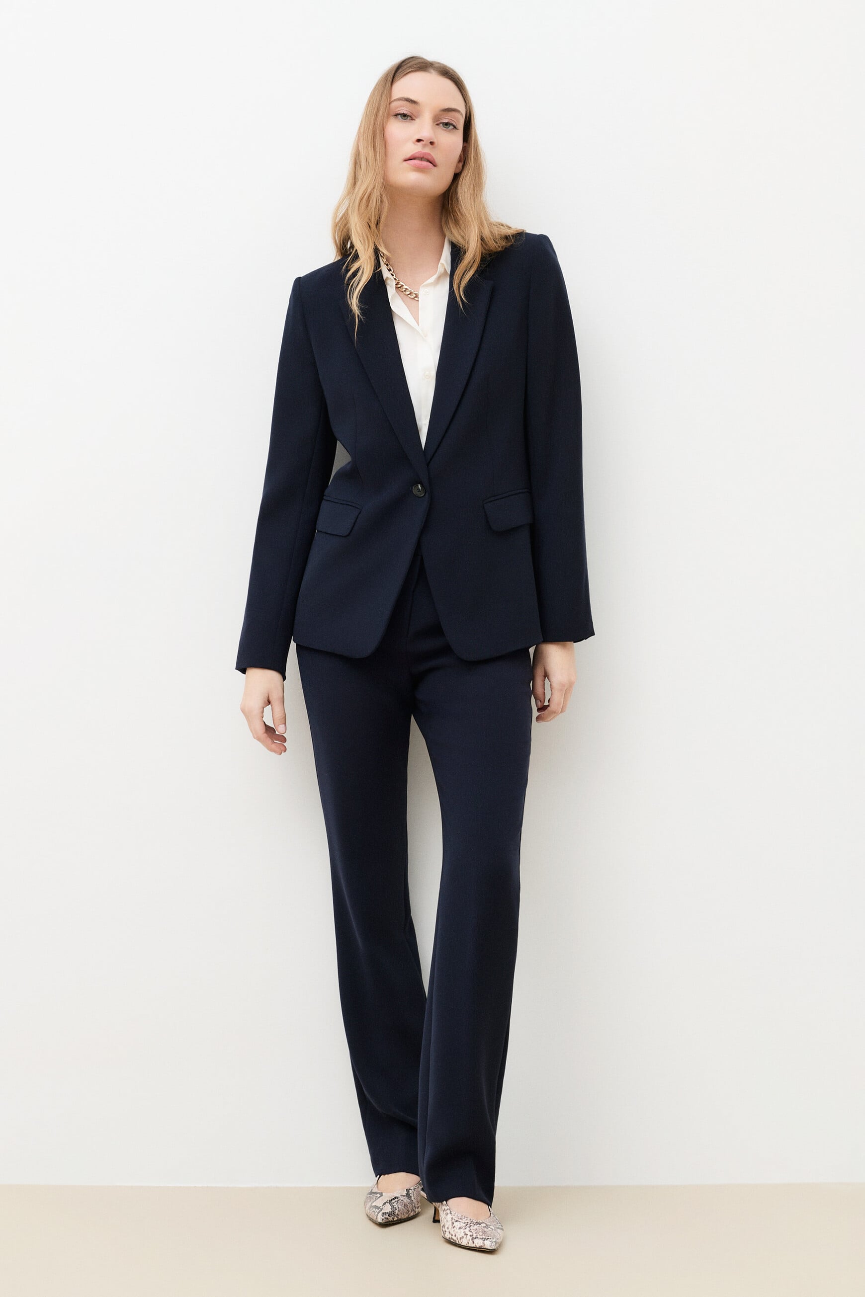 Vantea blazer navy blue woman