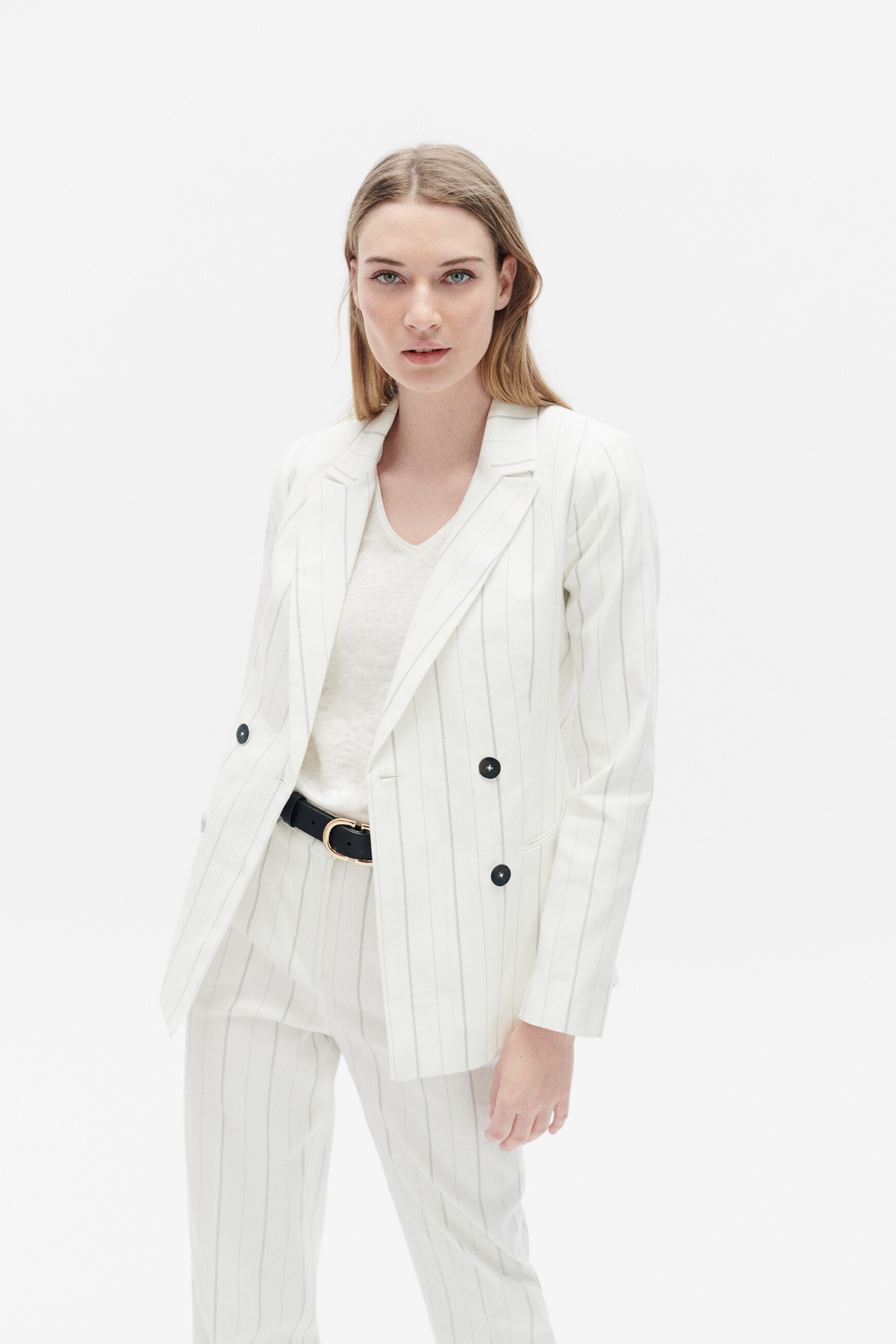 blazer sandra ecru femme Blazer sandra ecru femme