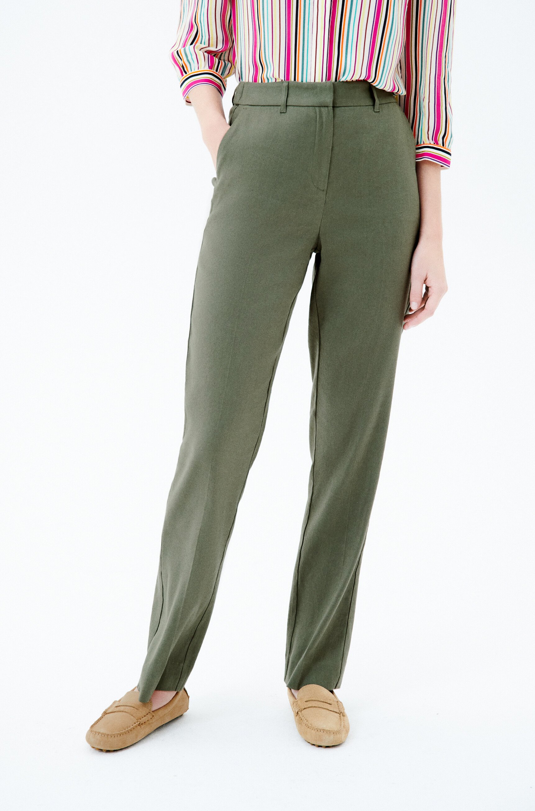 pantalon pierrot vert kaki femme Pantalon pierrot vert kaki femme