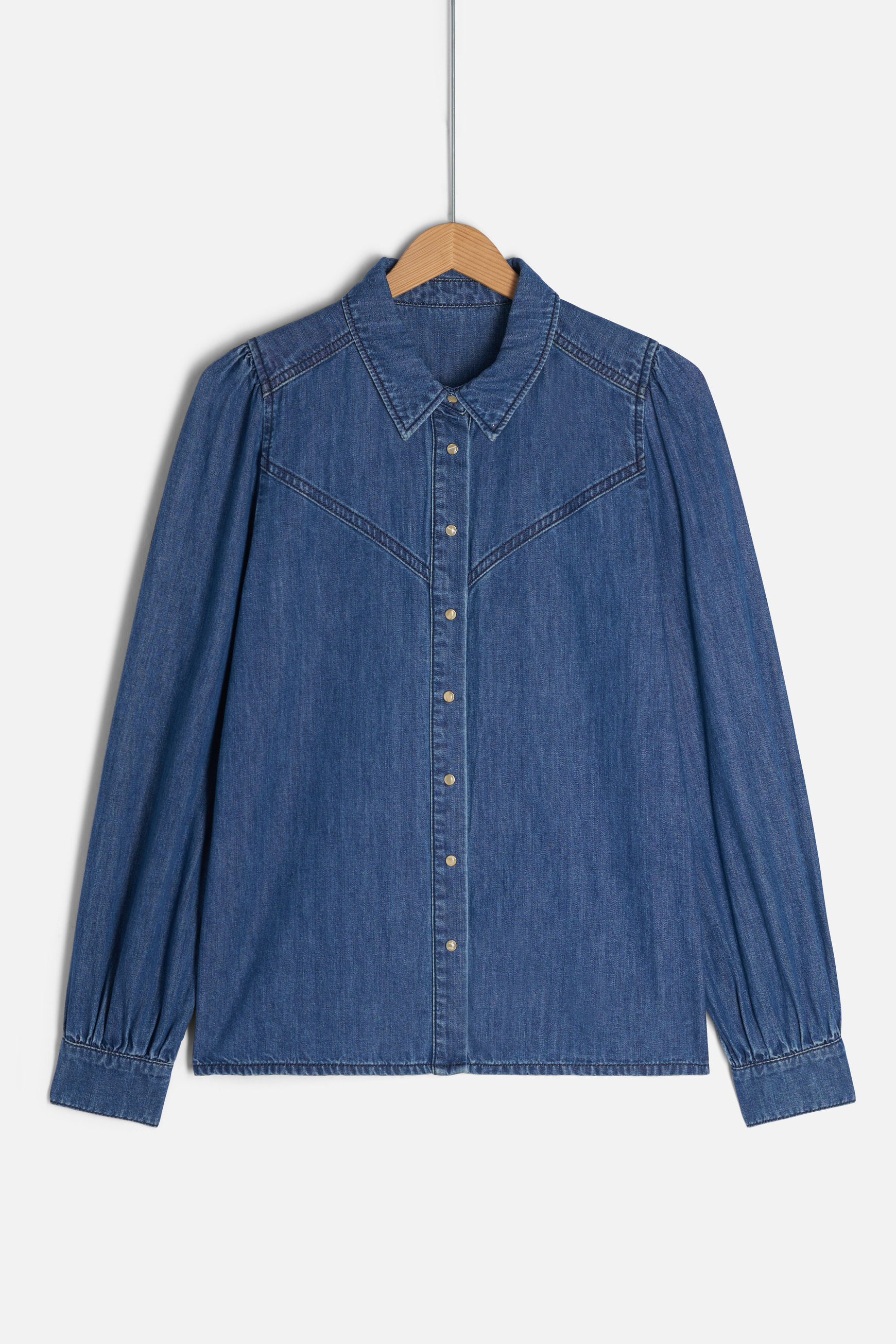chemisier norra denim stone femme chemisier norra denim stone femme