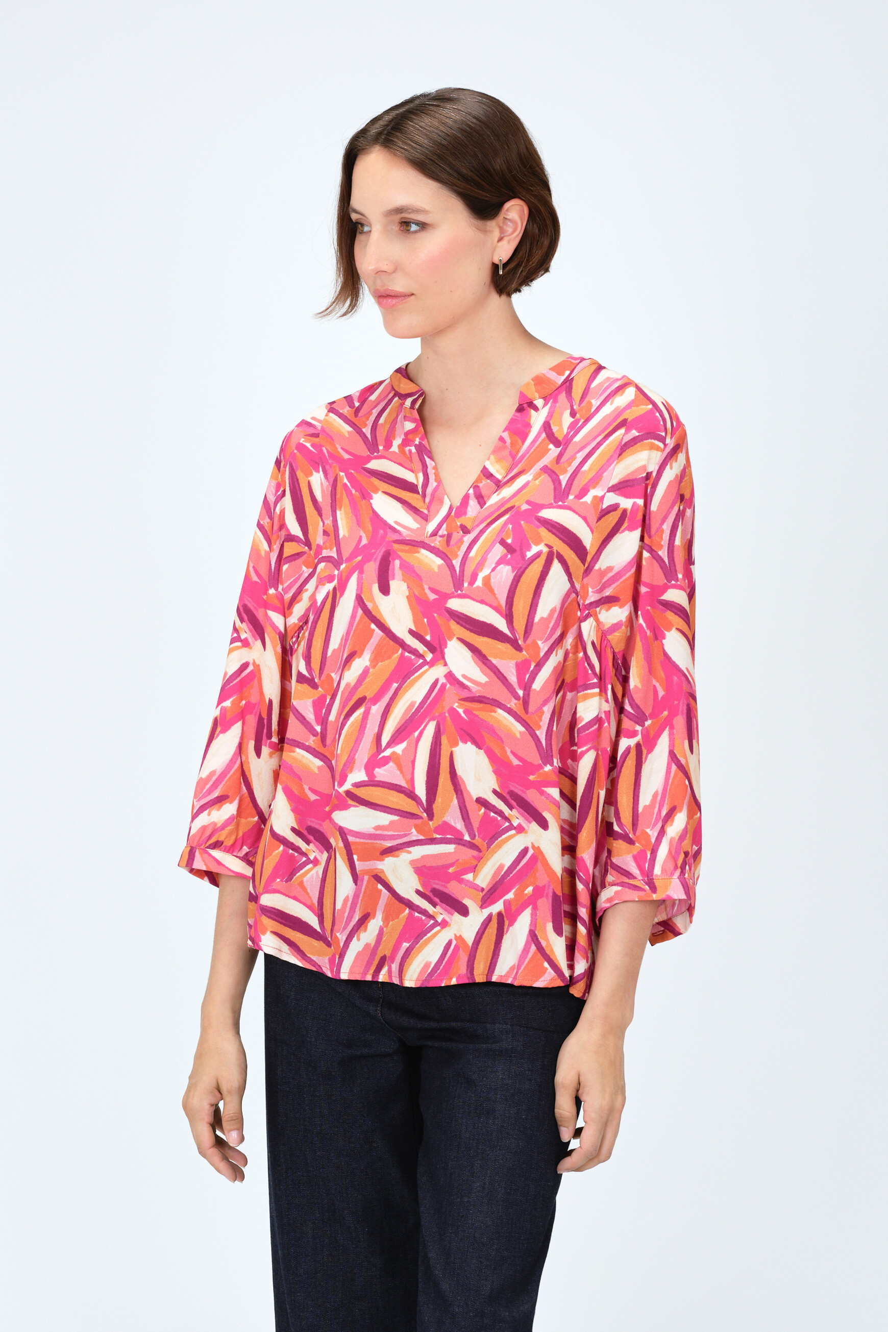 blouse libye rose vif femme Blouse libye rose vif femme