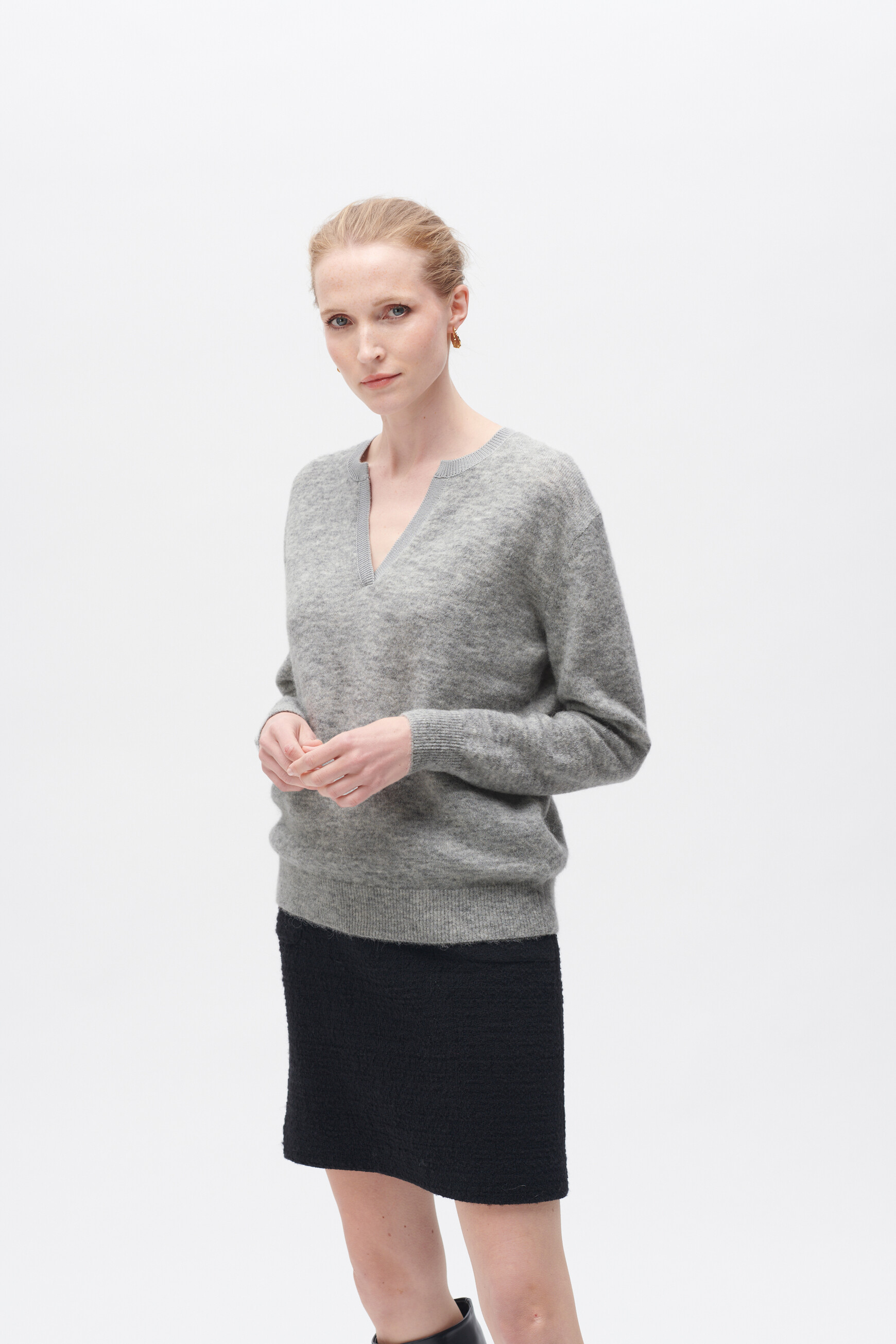 Pull maddy gris clair femme