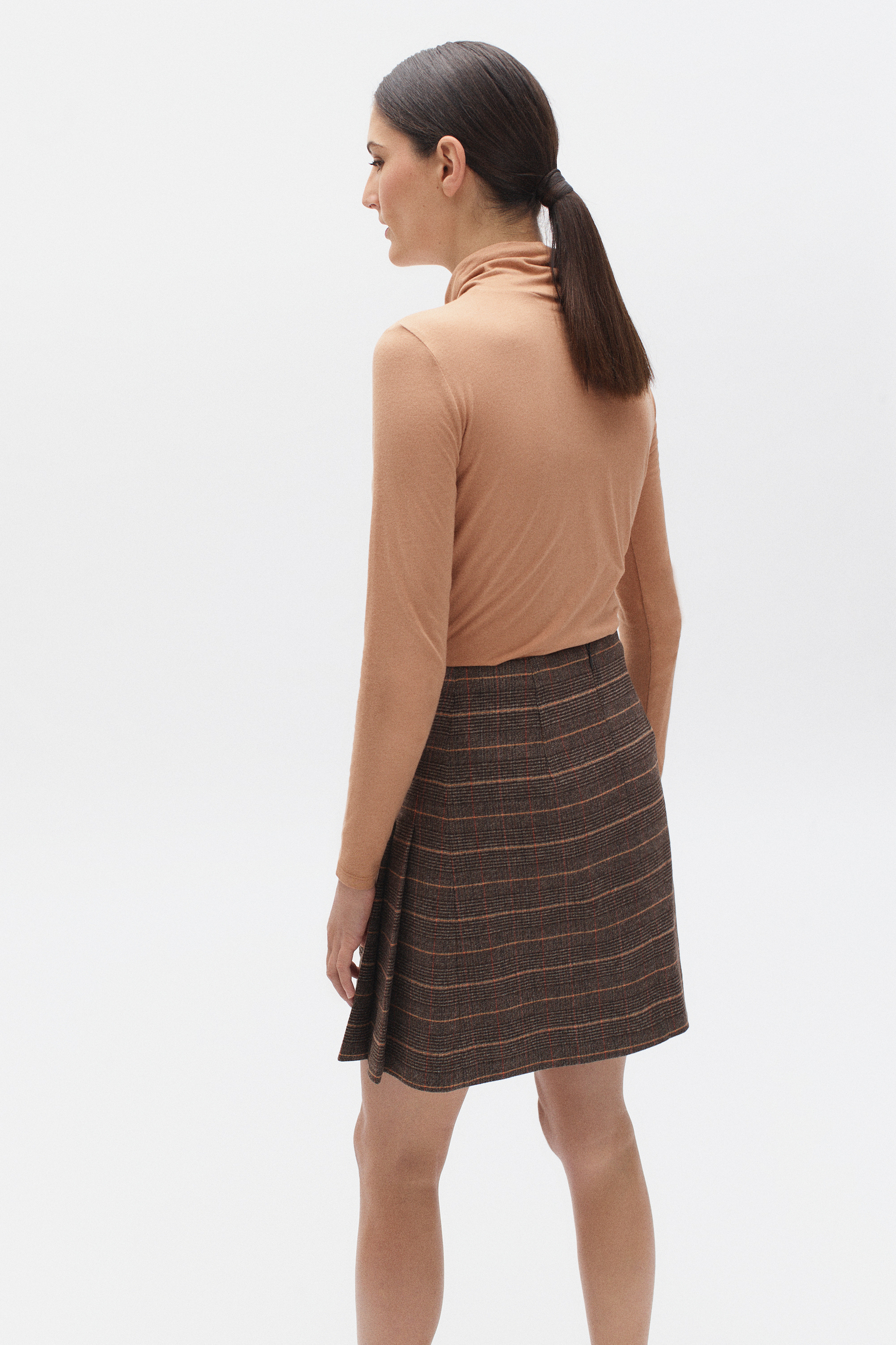falda margaret marron oscuro mujer Falda Margaret marrón oscuro mujer