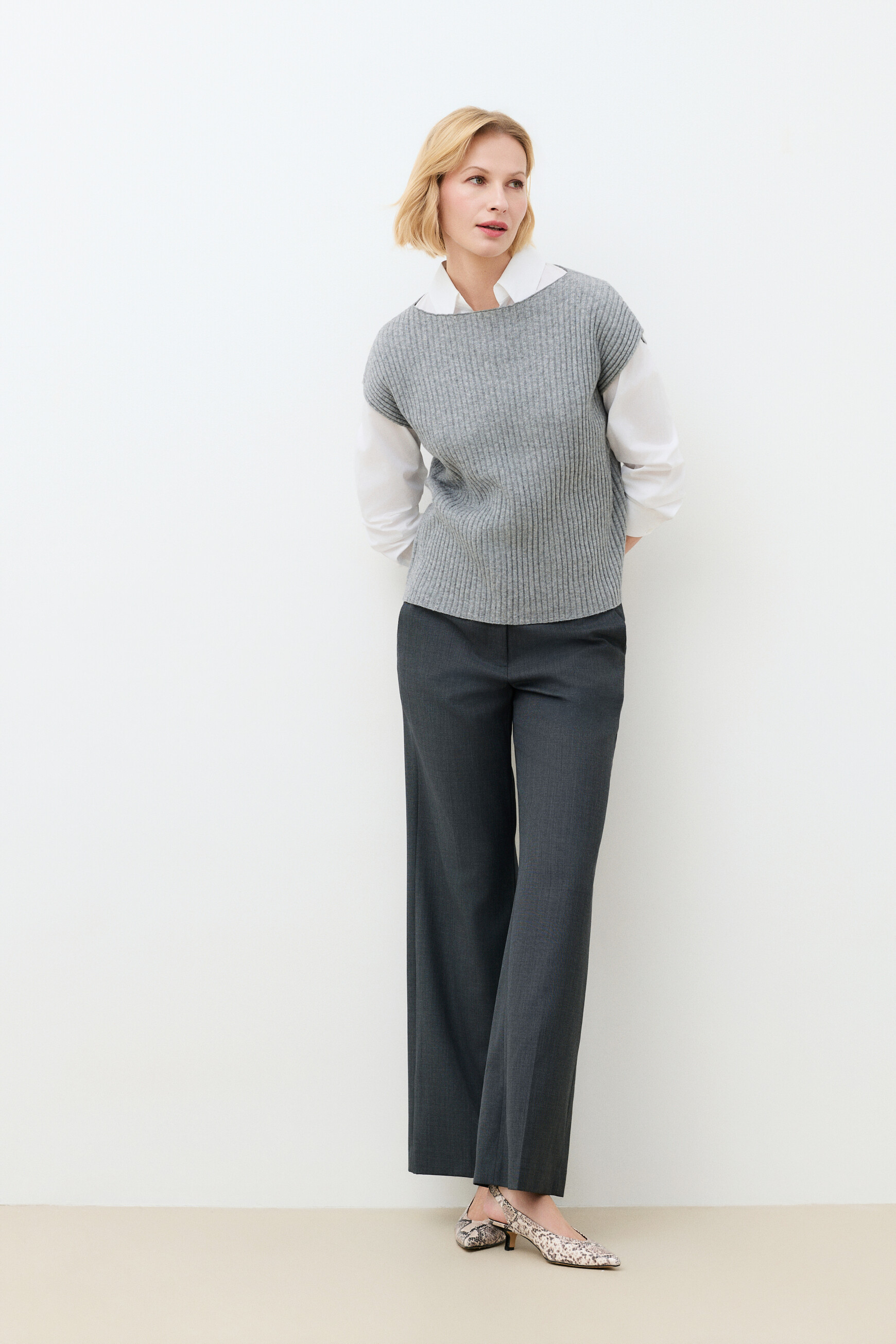 Mjudith sweater grey woman
