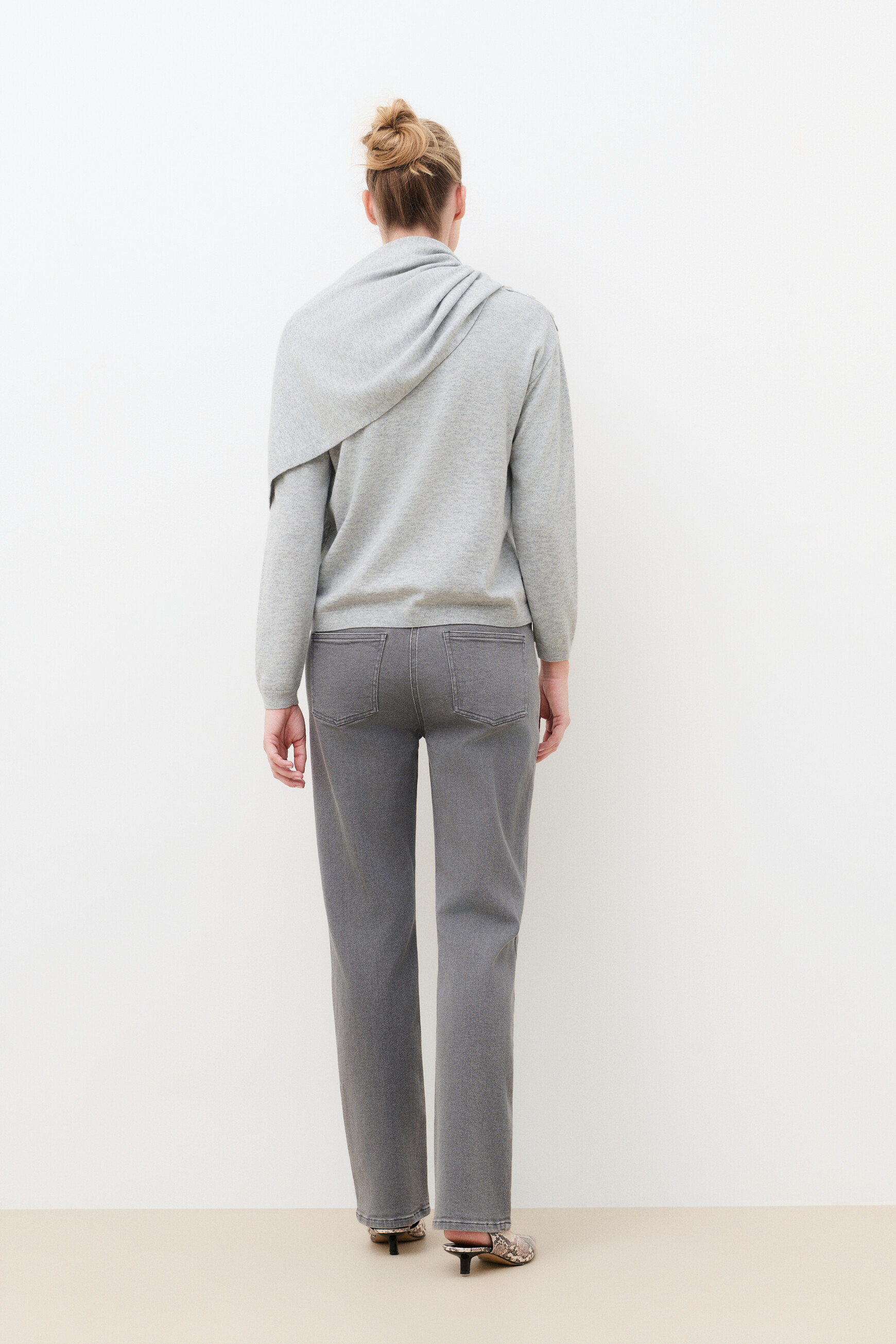 Mcher sweater grey woman