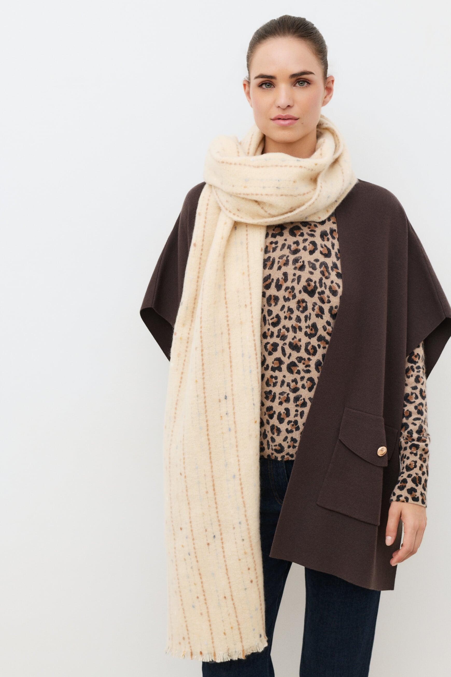 Louna scarf sand woman