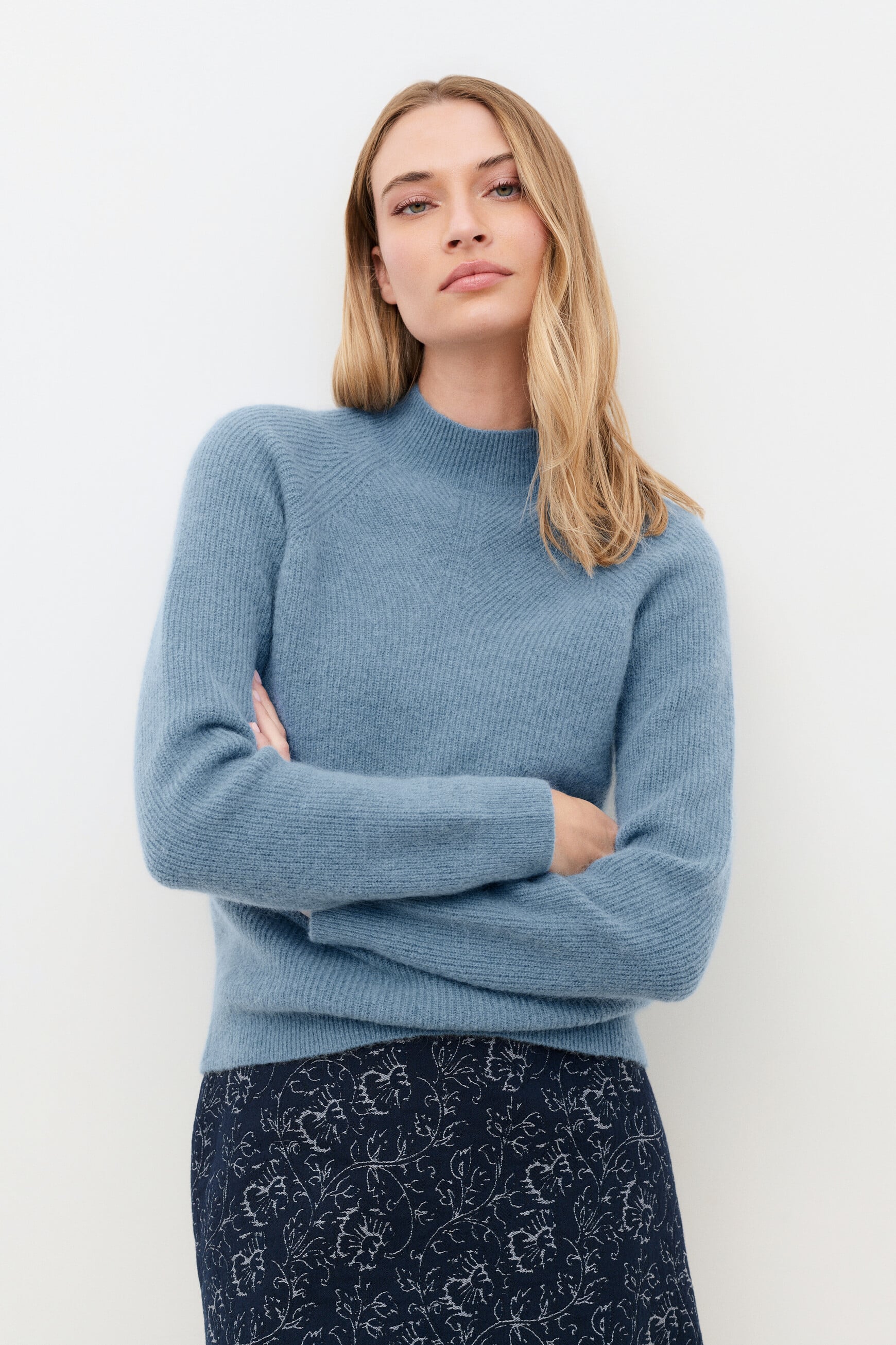 Mviolene sweater blue-grey woman
