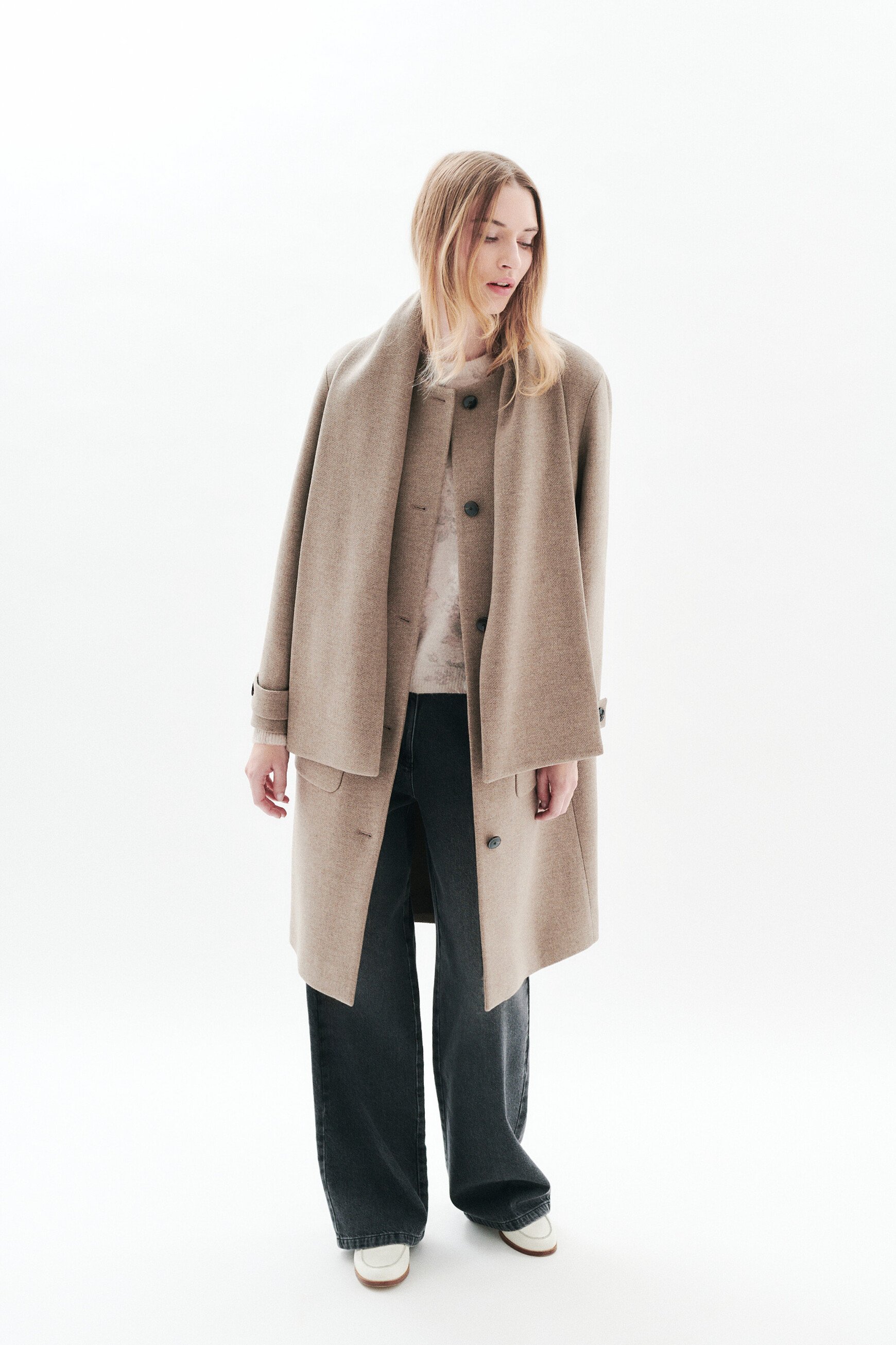 gentiani 2 coat taupe woman Gentiani 2 coat taupe woman