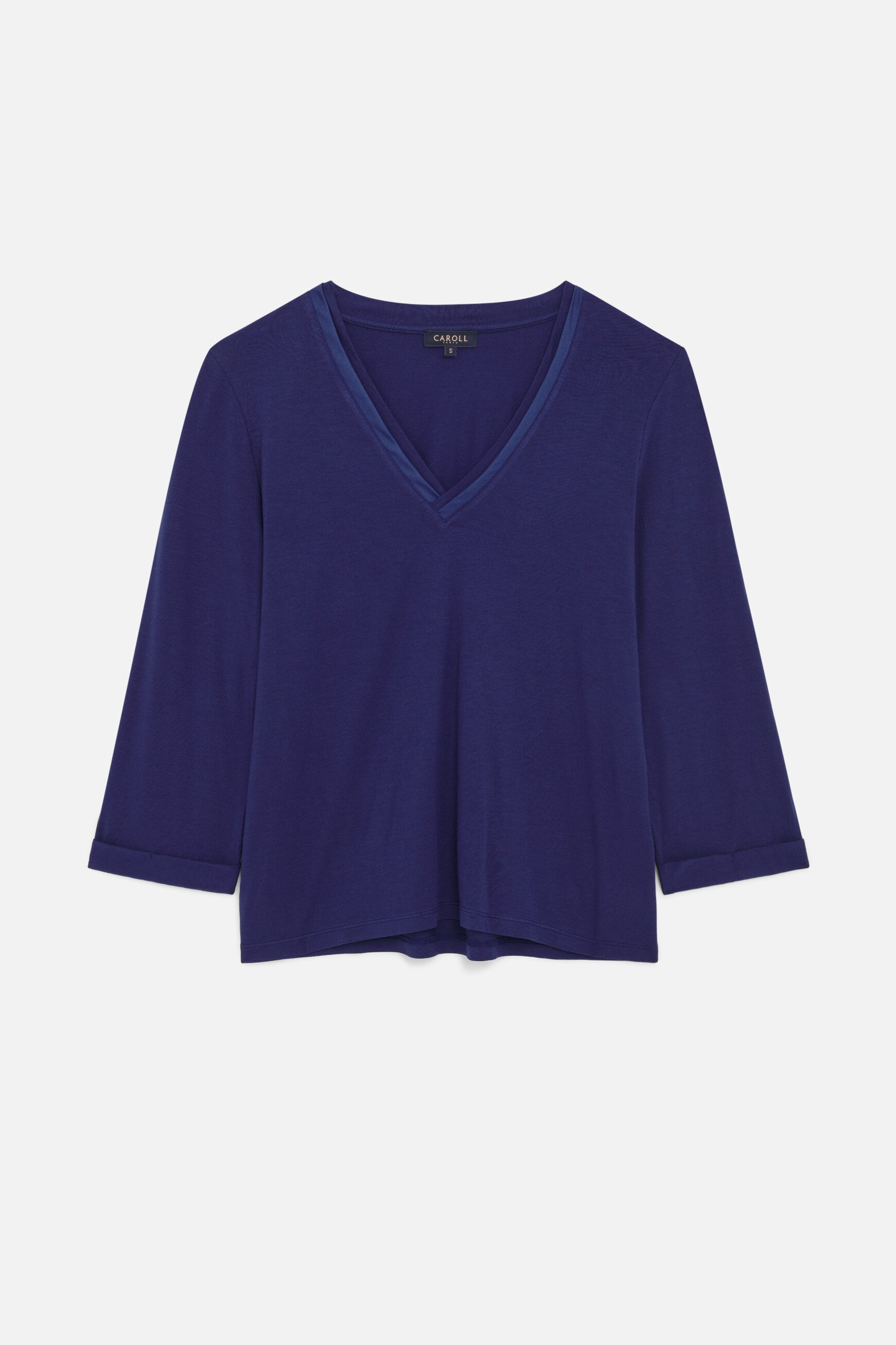 Camiseta Tbasic azul marino mujer