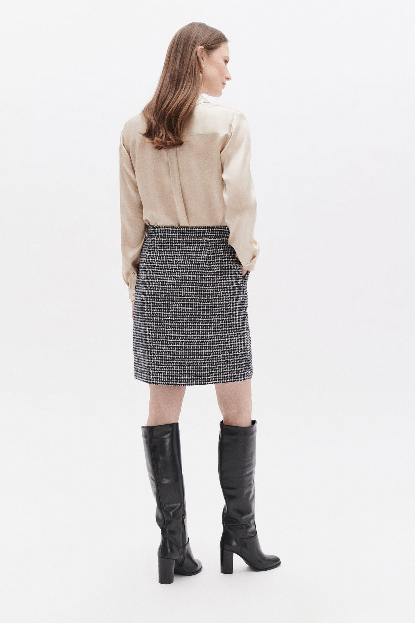 Jupe jenny bleu marine femme