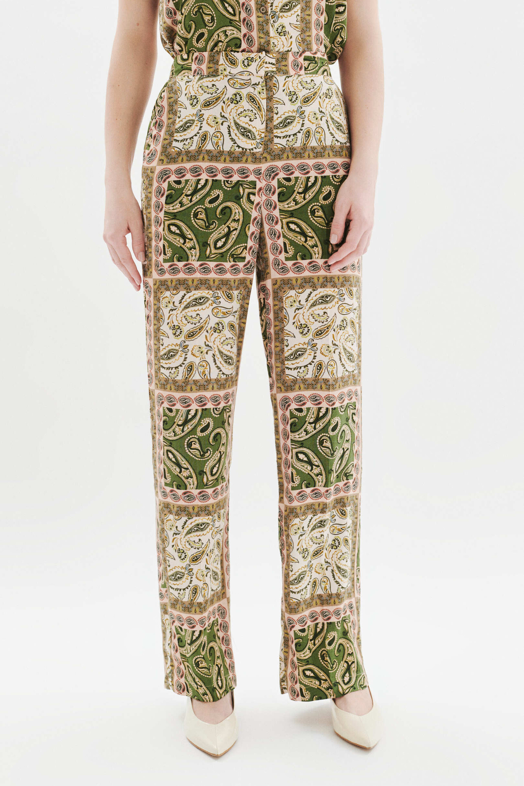 pantalon patoche vert kaki femme Pantalon Patoche vert kaki femme