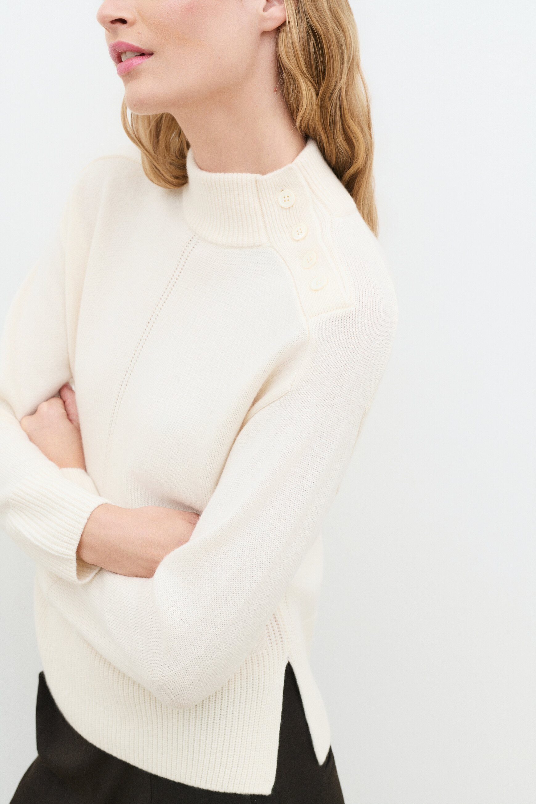 Mwalter sweater ecru woman