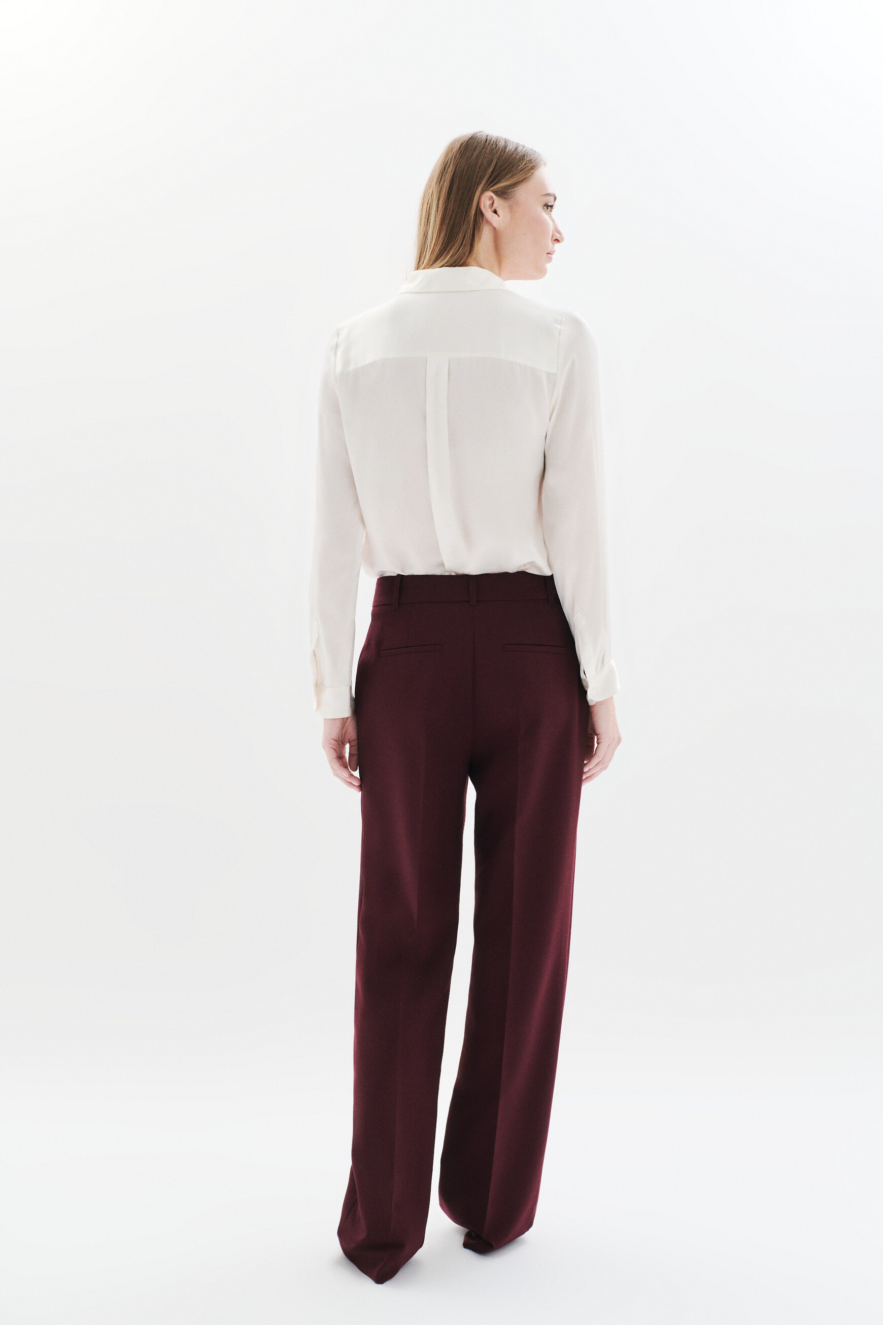 Pelleyville trousers plum woman