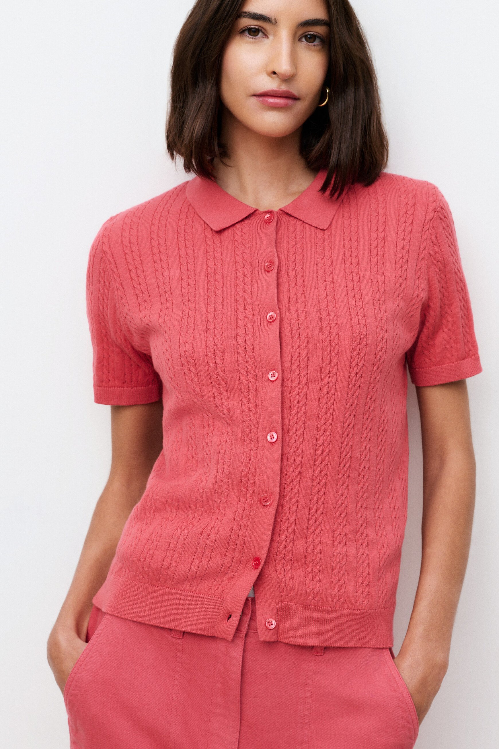 Barbara sweater raspberry pink woman