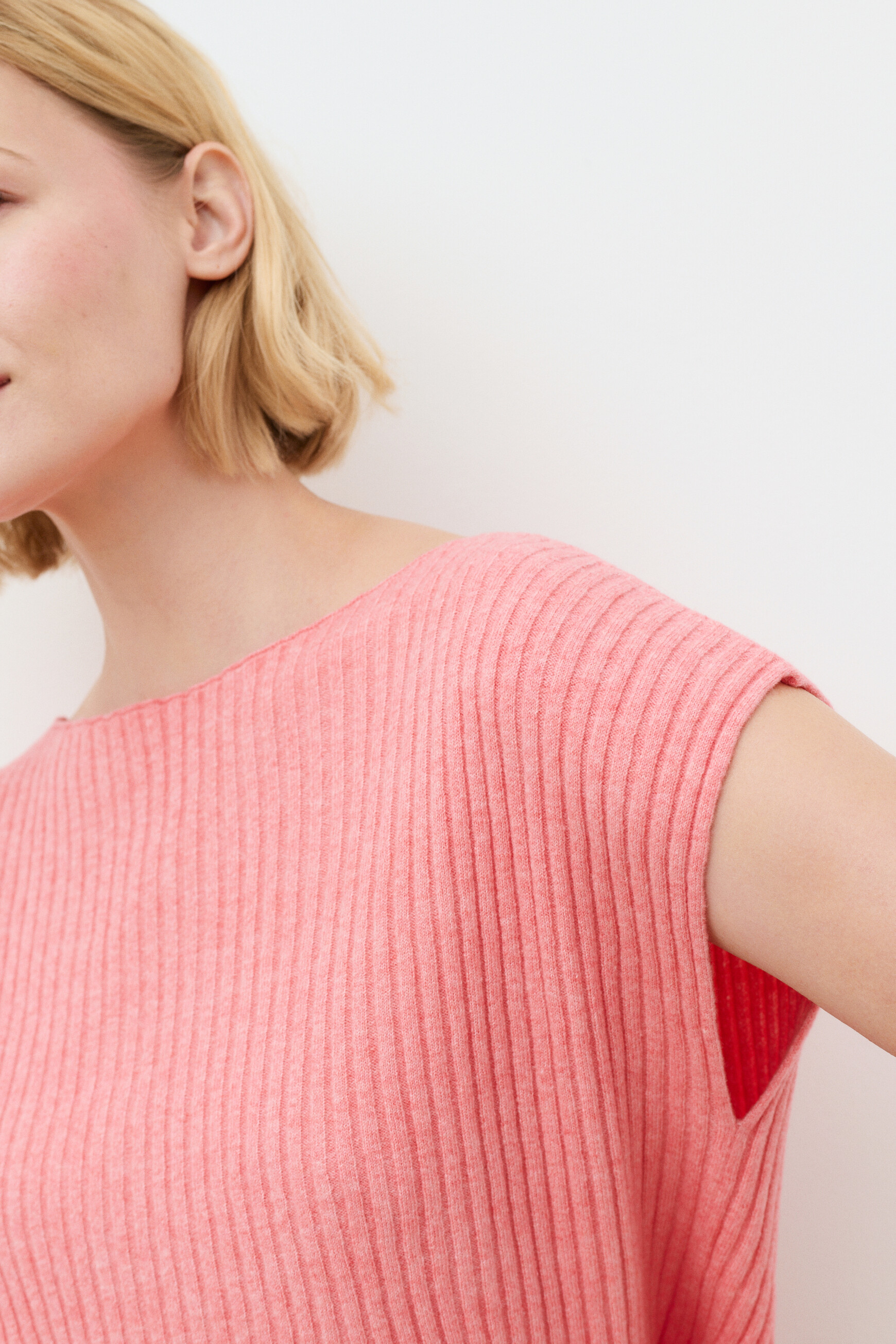 Mjudith sweater coral pink woman