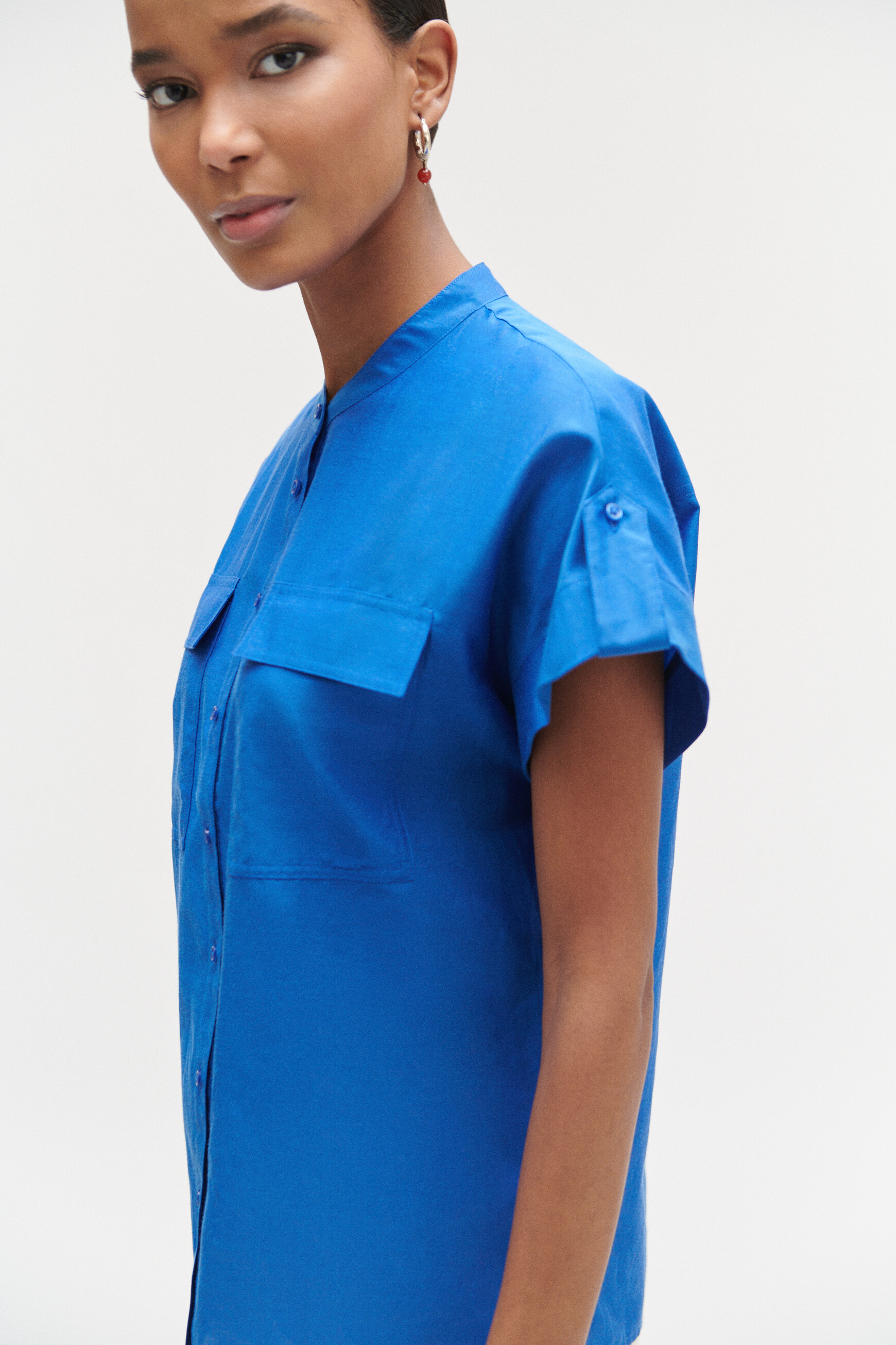 chemise allan bleu electrique femme chemise allan bleu electrique femme
