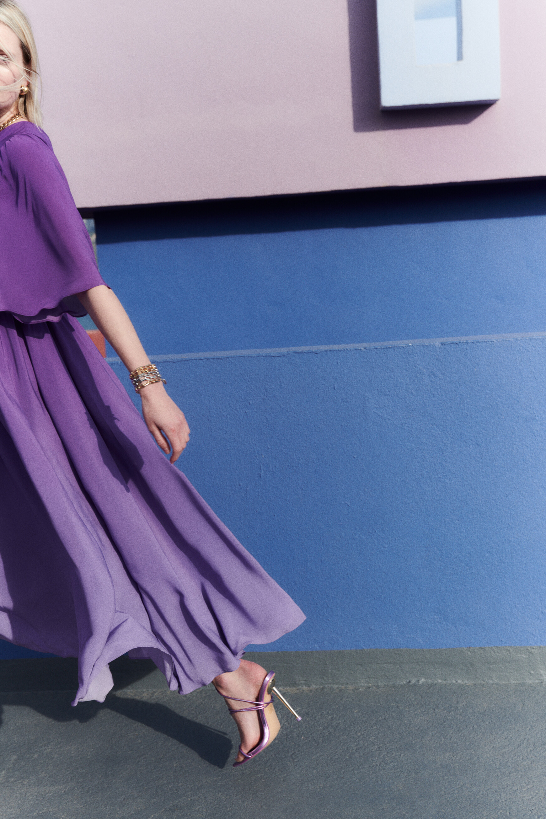 Robe rebeca violet femme
