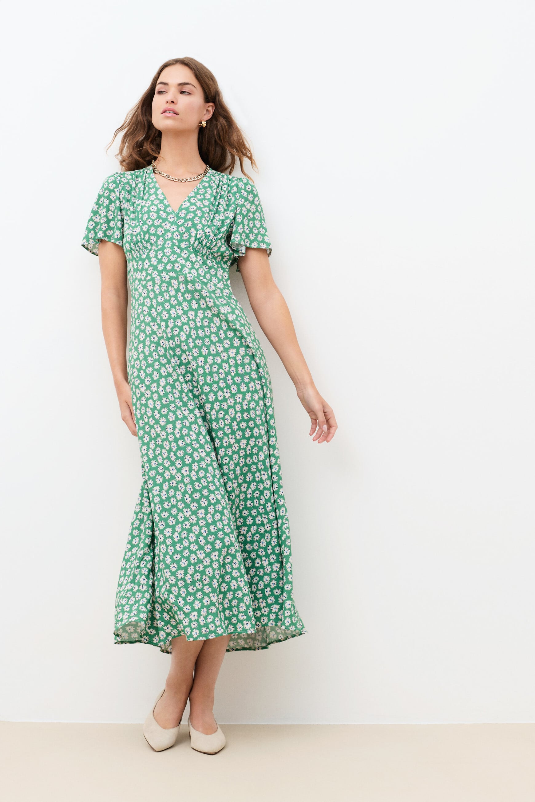 Romeline dress meadow green woman