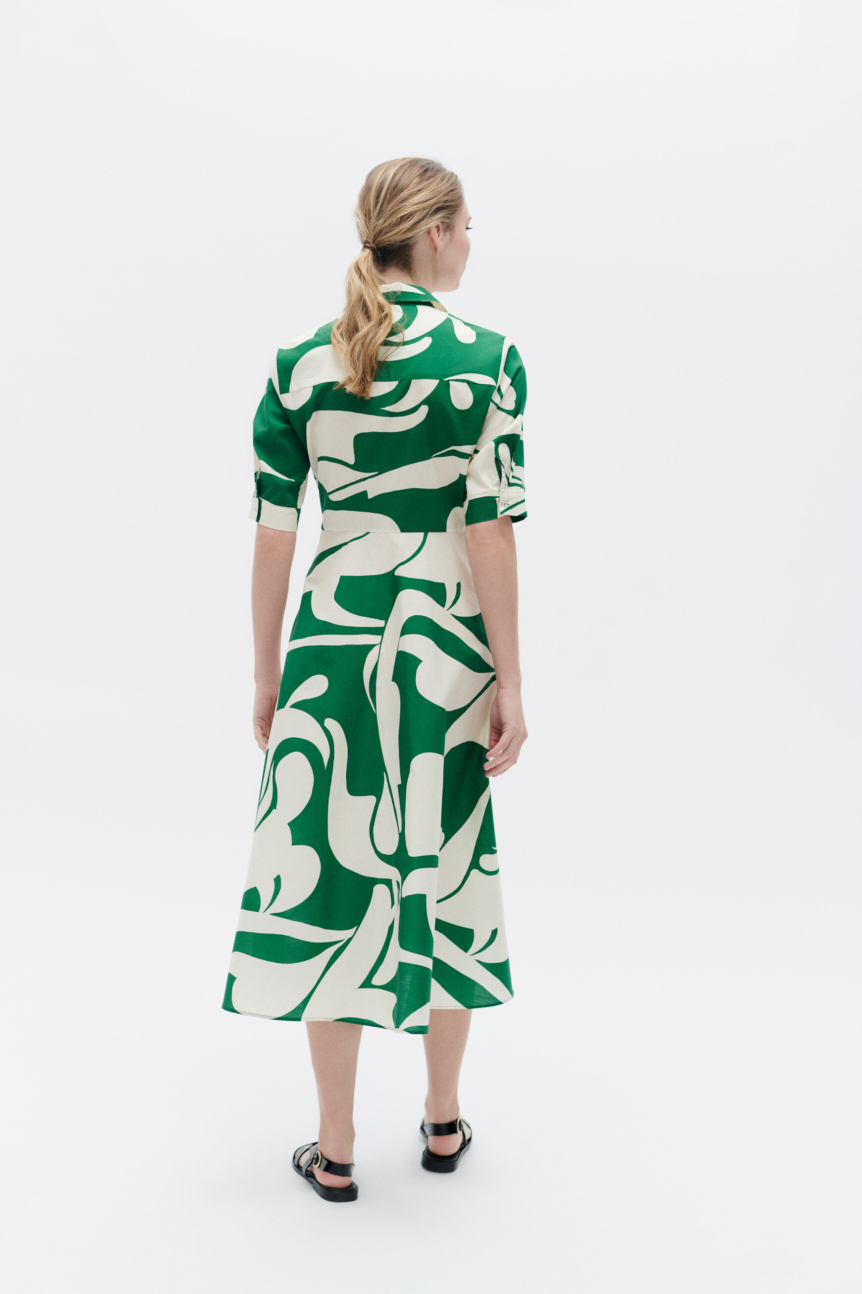 Caroll robe on sale verte