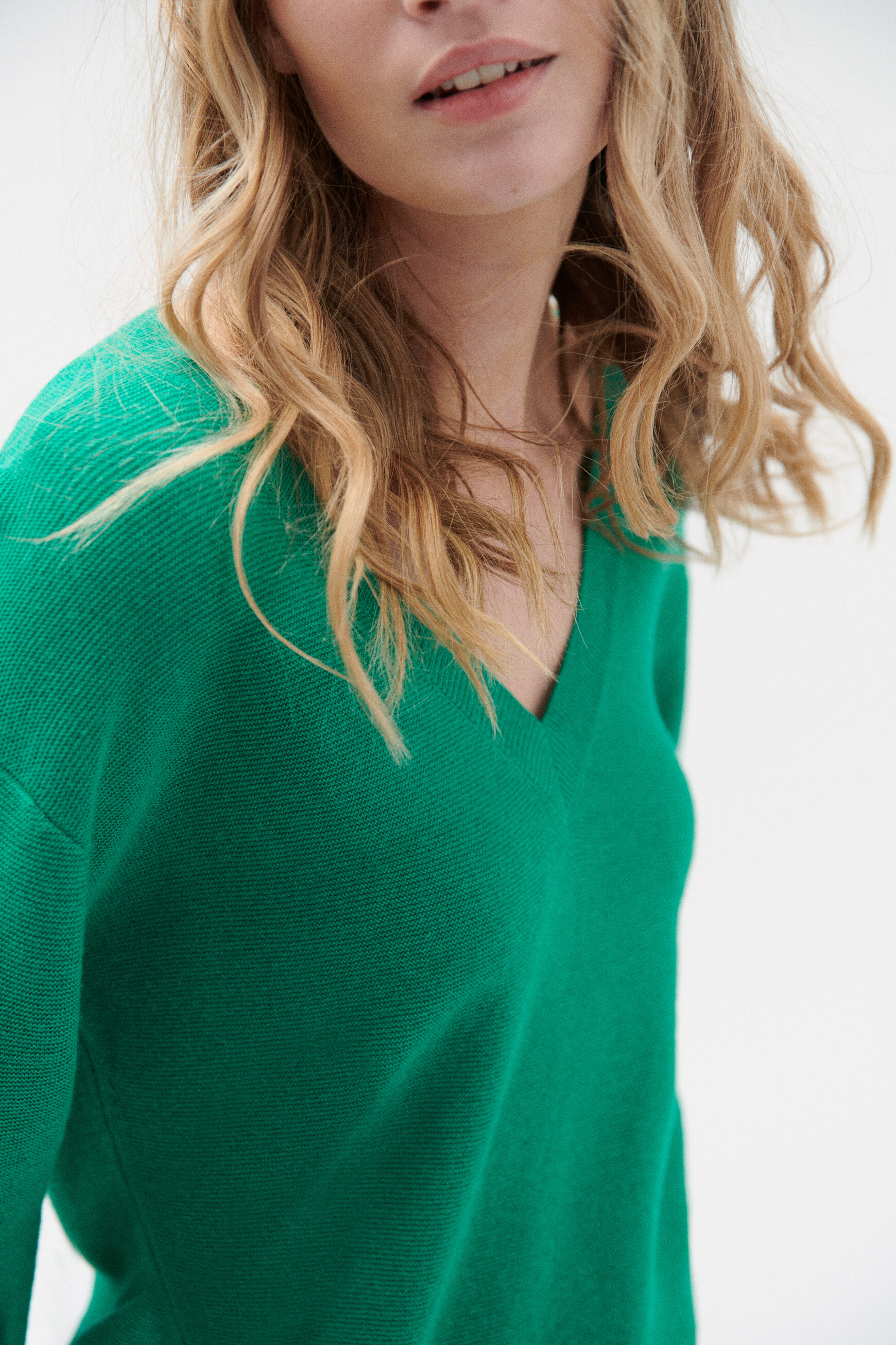 pull roxanne vert emeraude femme